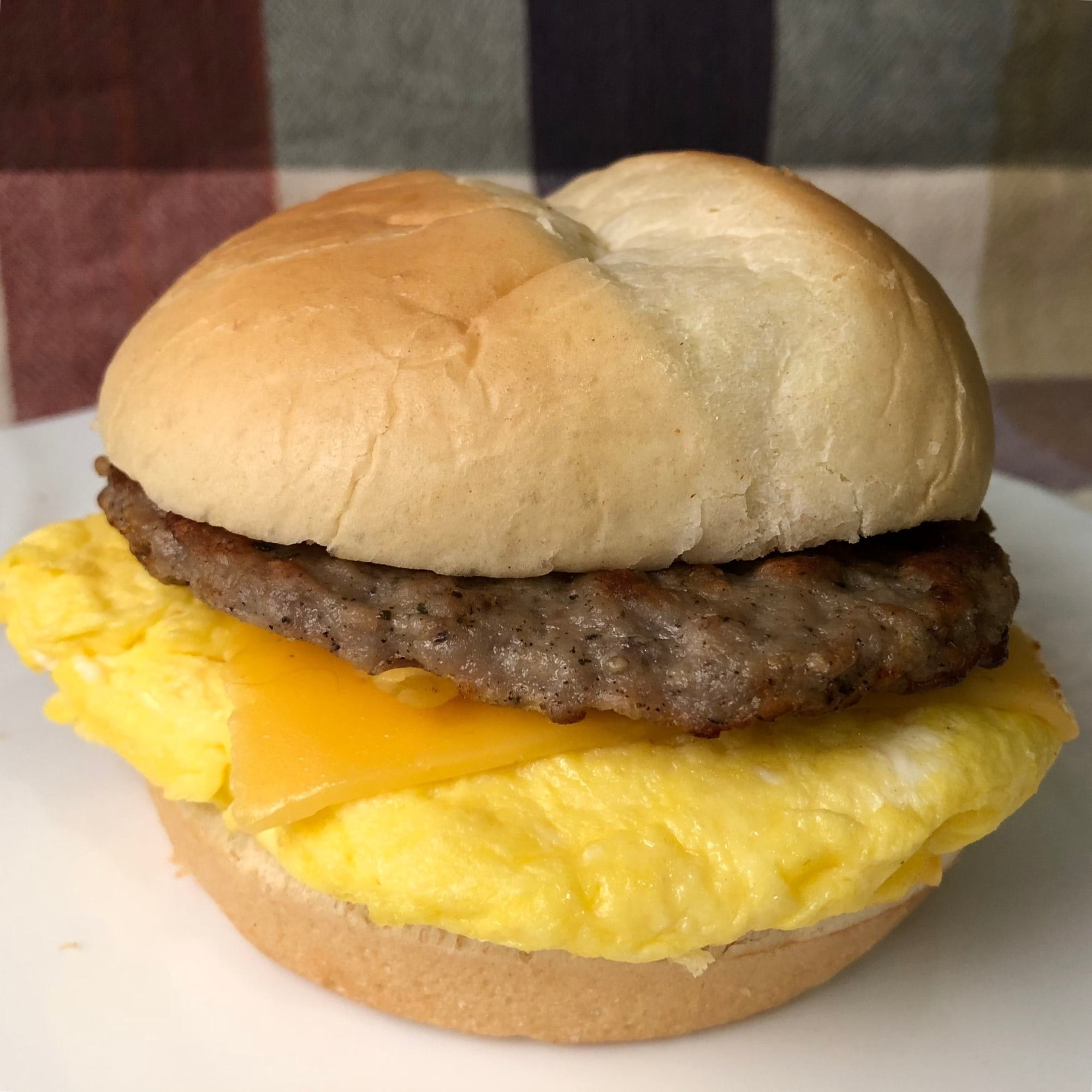 Sausage with 2 Eggs and Cheese Sandwich
