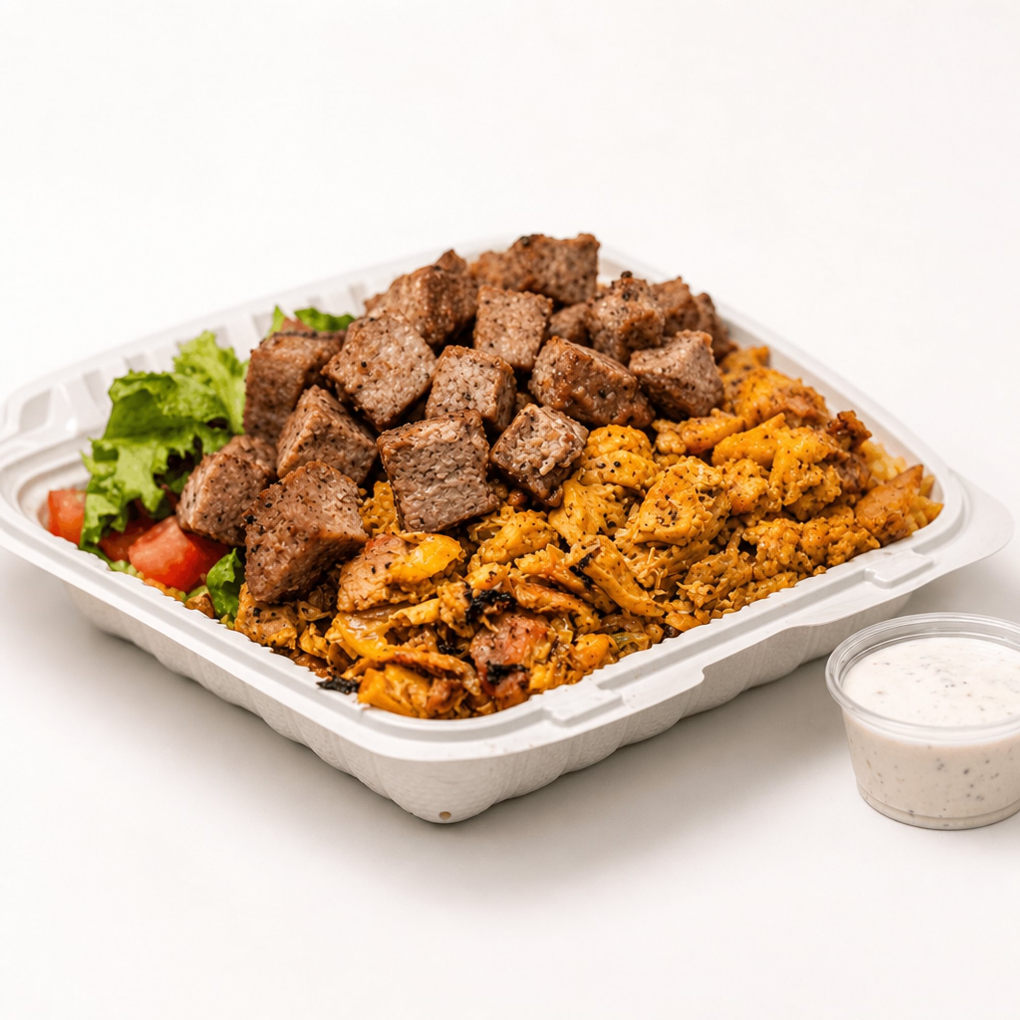 Mix Gyro over Rice