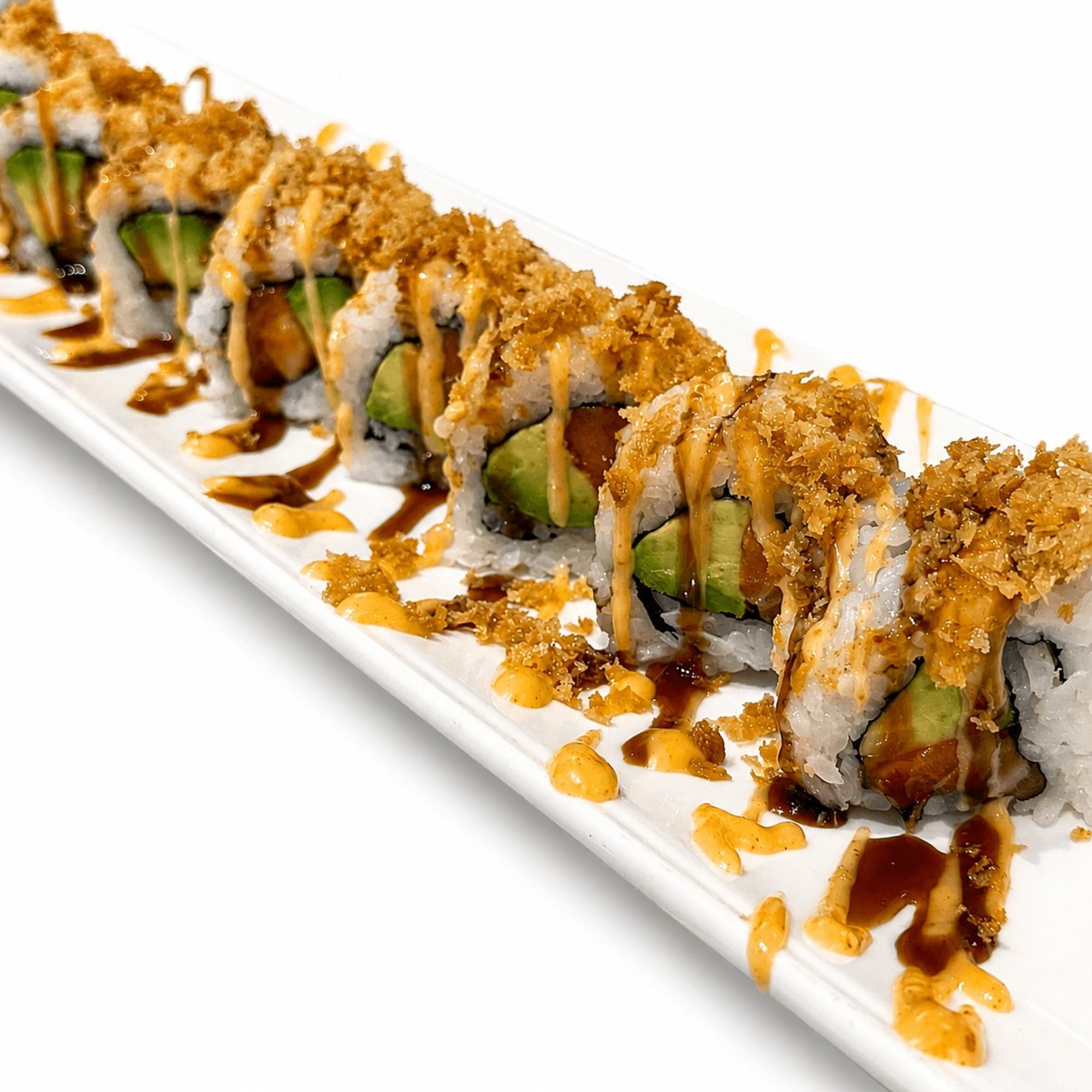Spicy Salmon Crunch Roll