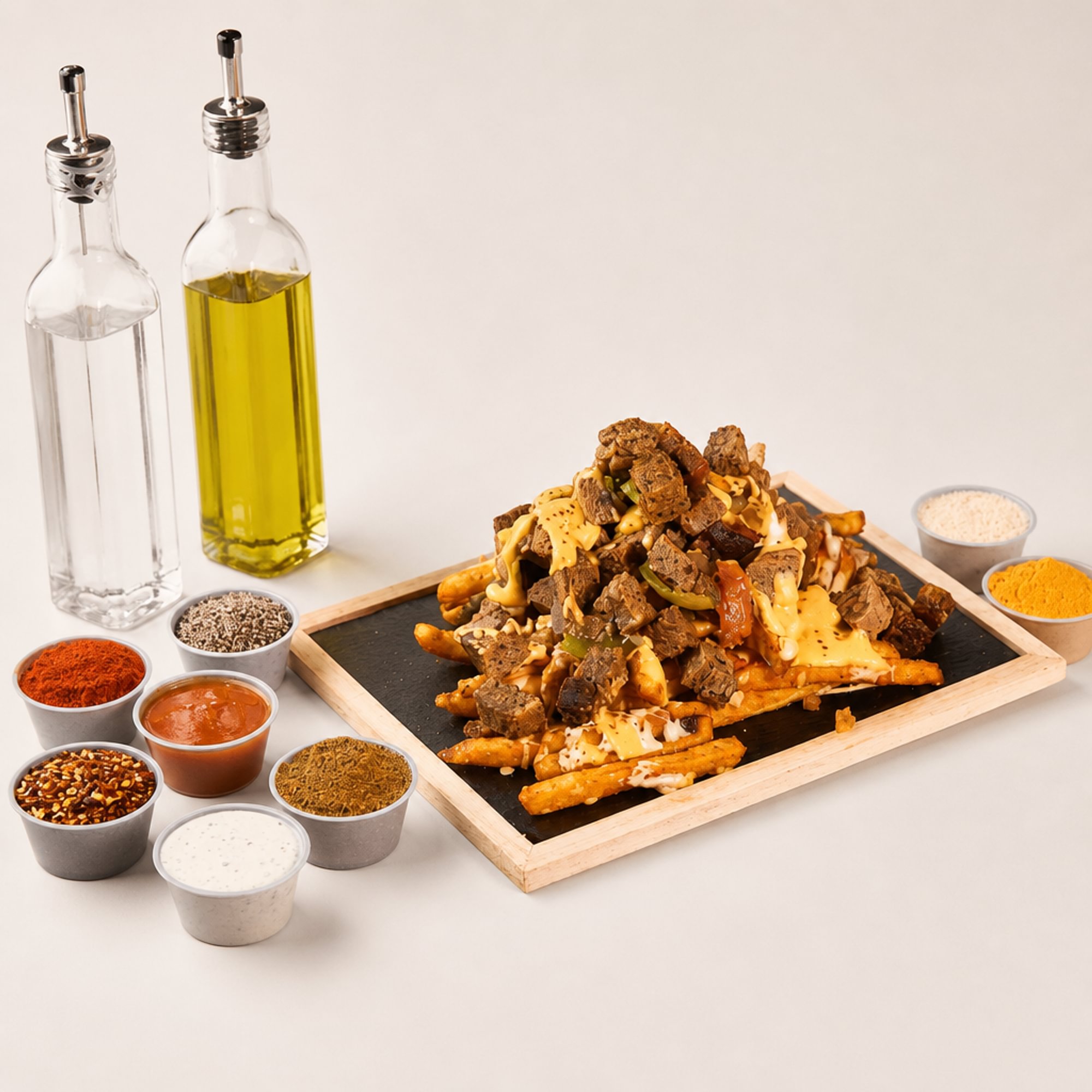 Lamb Chunk N Cheese Fries