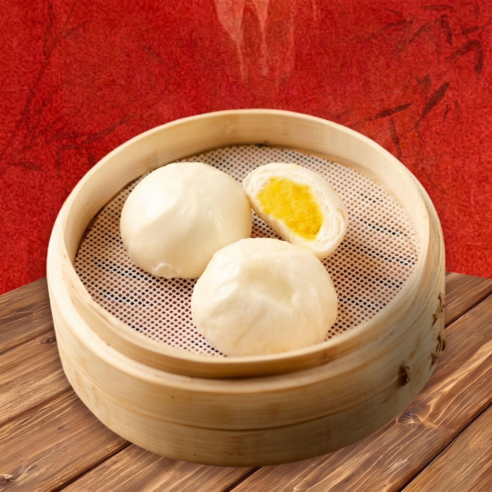 J6. 香滑蓮蓉包/Lotus Seed Paste Buns
