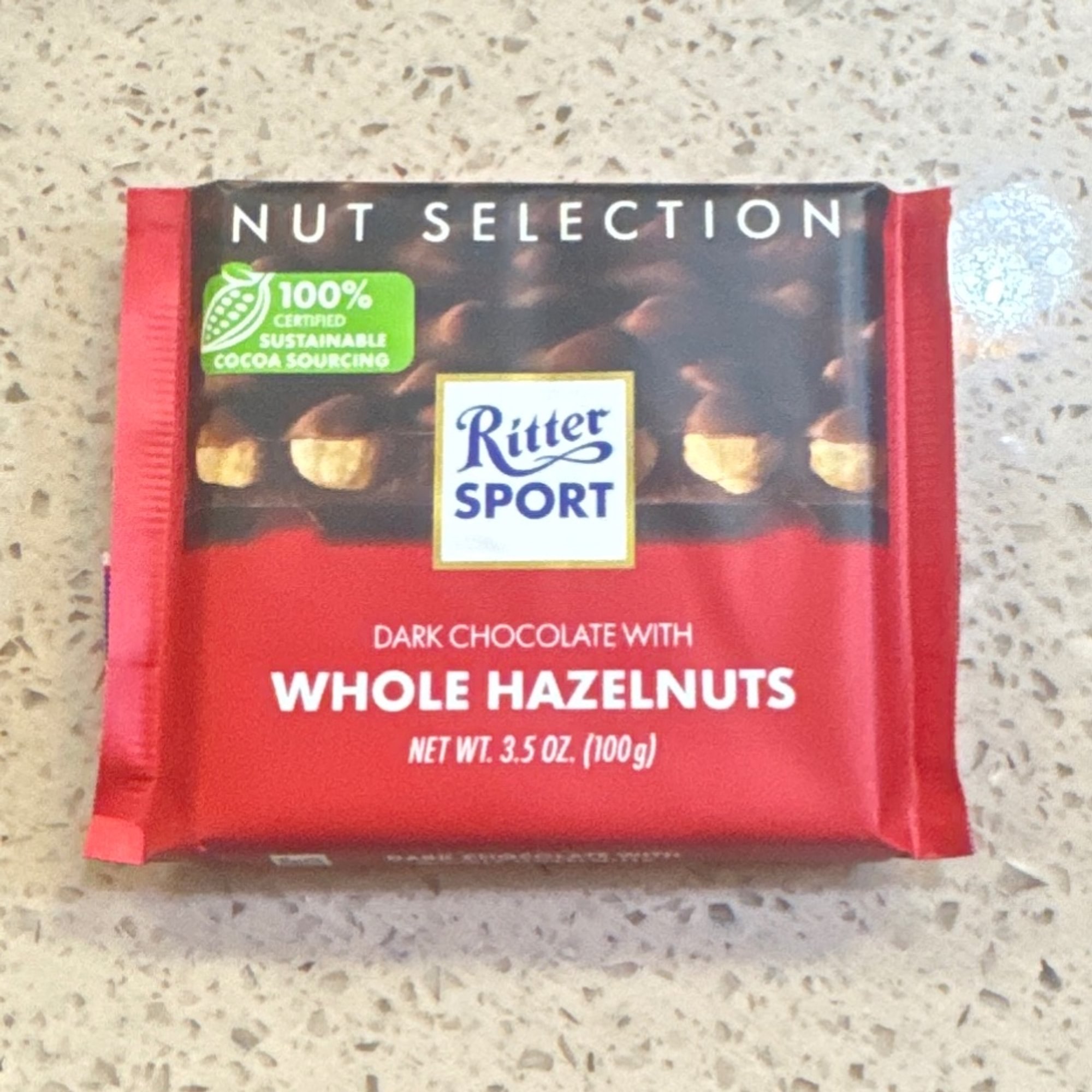 Ritter Sport dark chocolate hazelnut