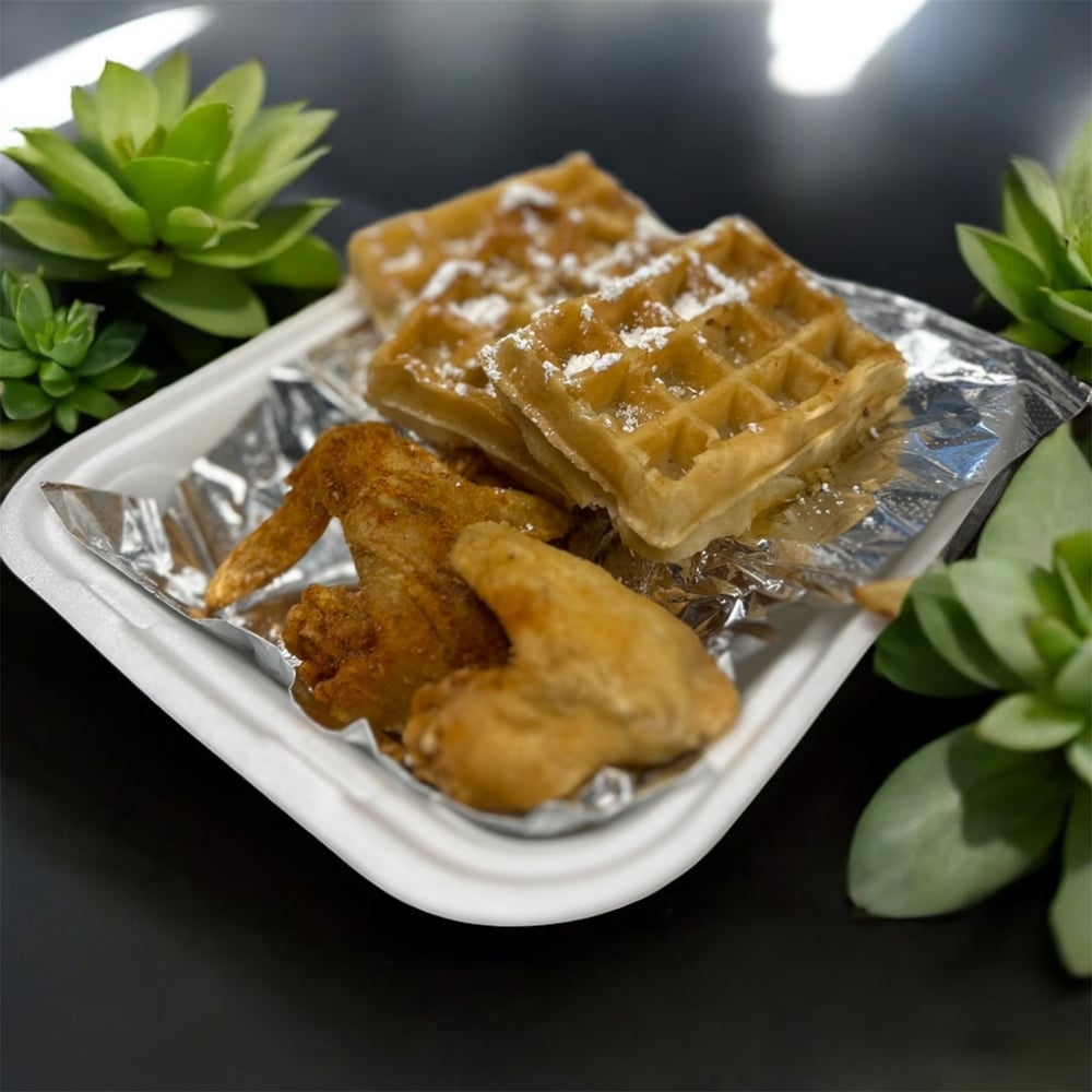 Chicken & Waffles (3 Whole Wings)