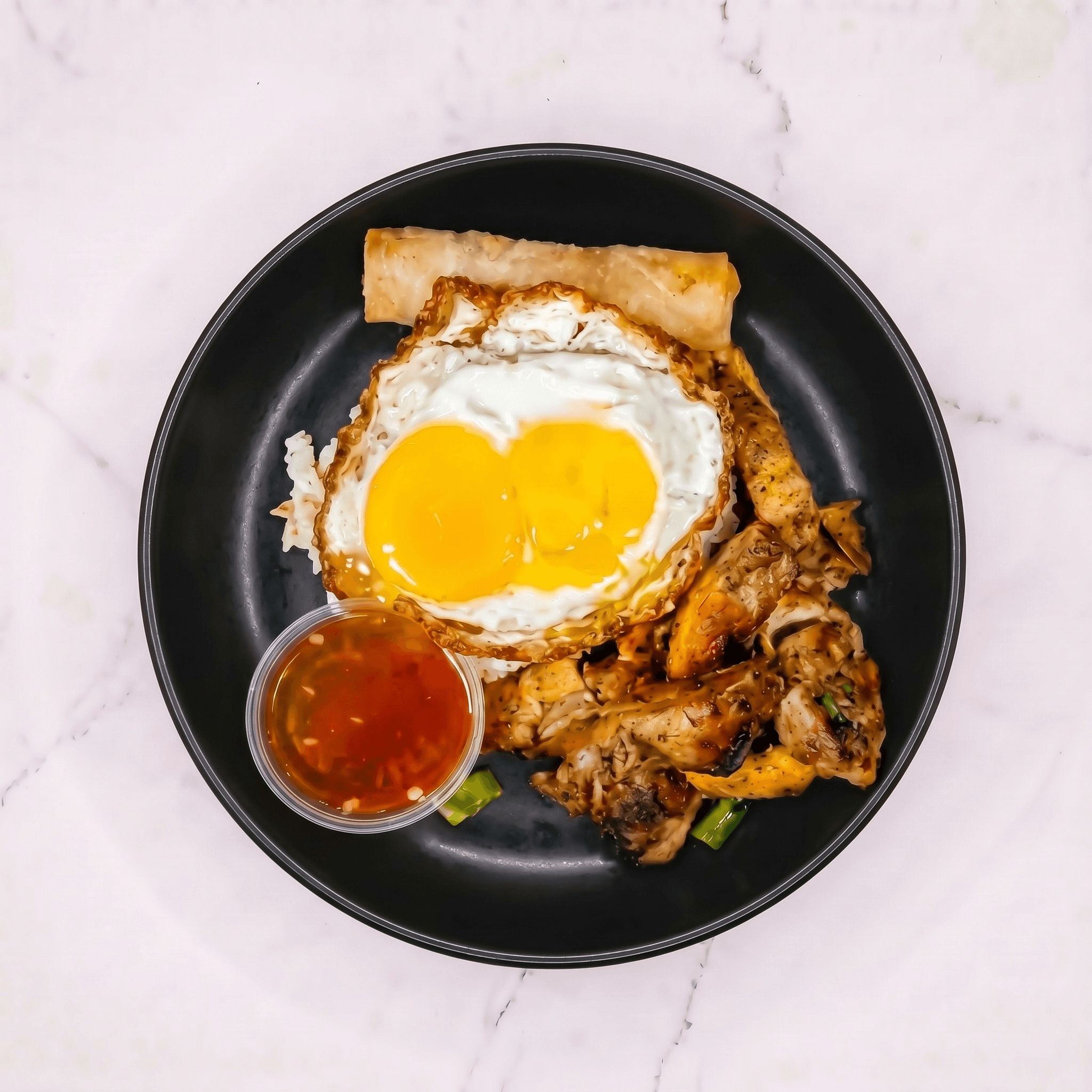 Chargrilled Chicken Rice Plate (Com Ga Nuong)