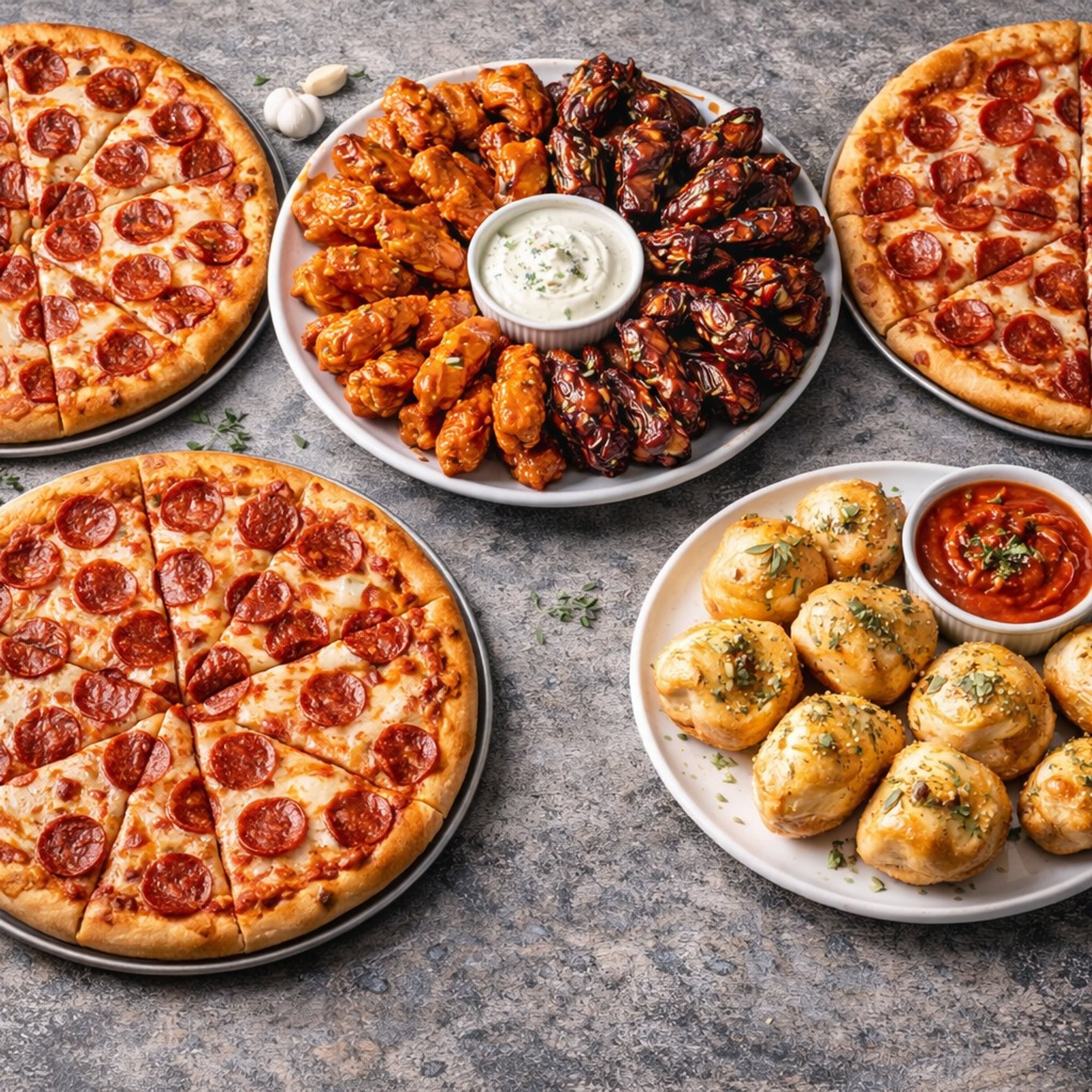 GameDay Special #3 (2 pizzas, 20mozzarella, 20wings)