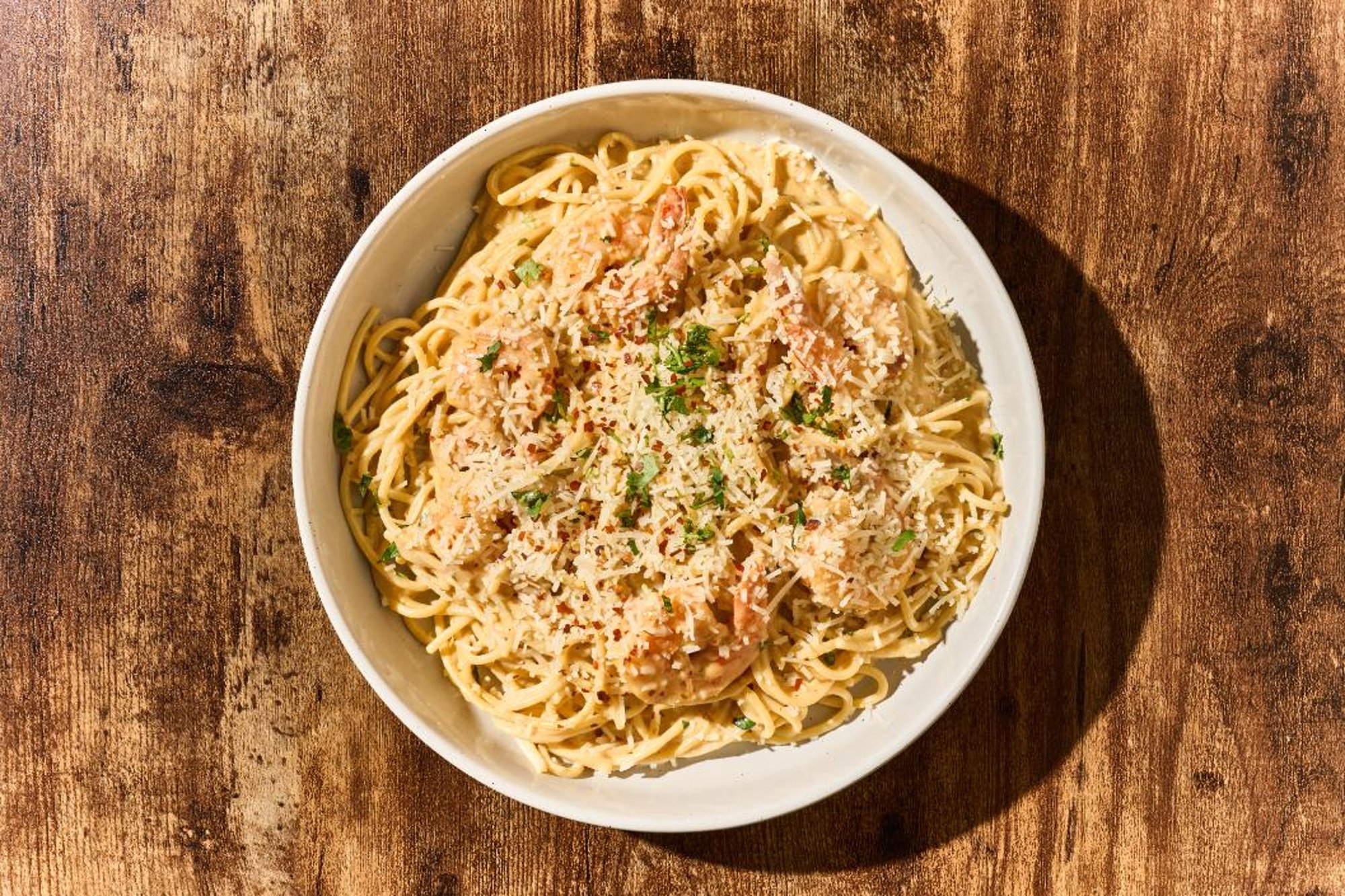 SHRIMP PASTA LATINA