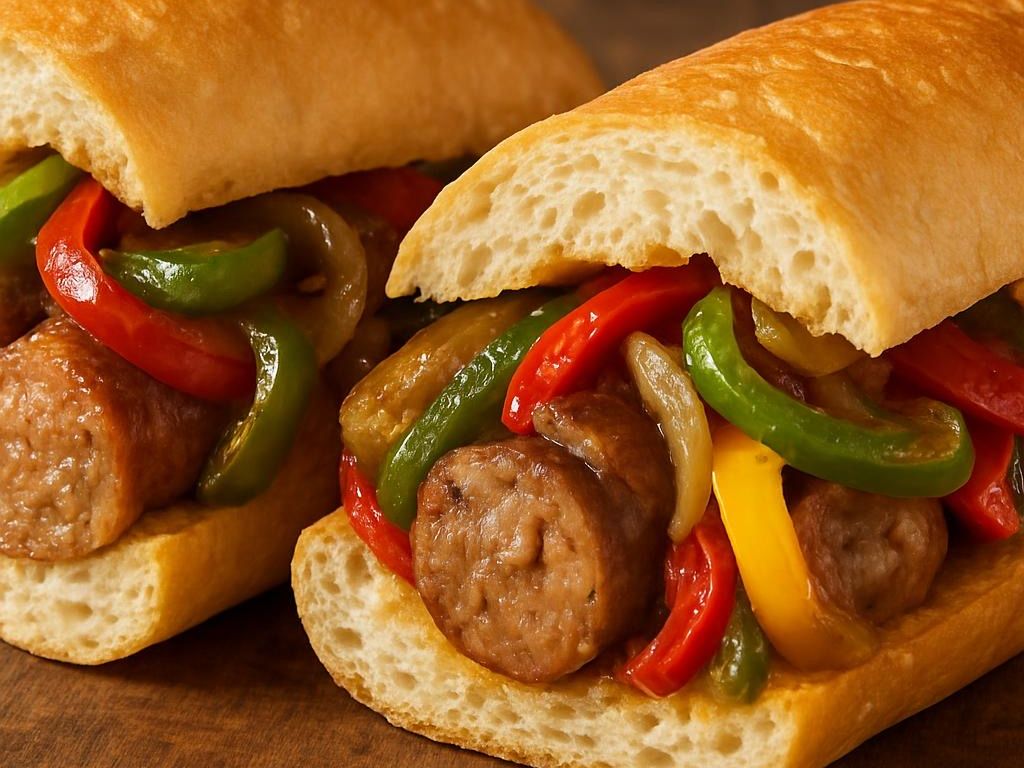 Sausage and Pepper Whole Loaf Bread