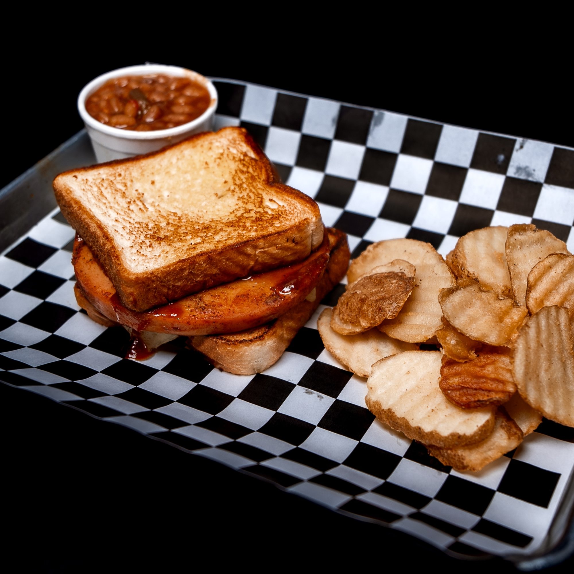 Smoked Bologna Sandwich