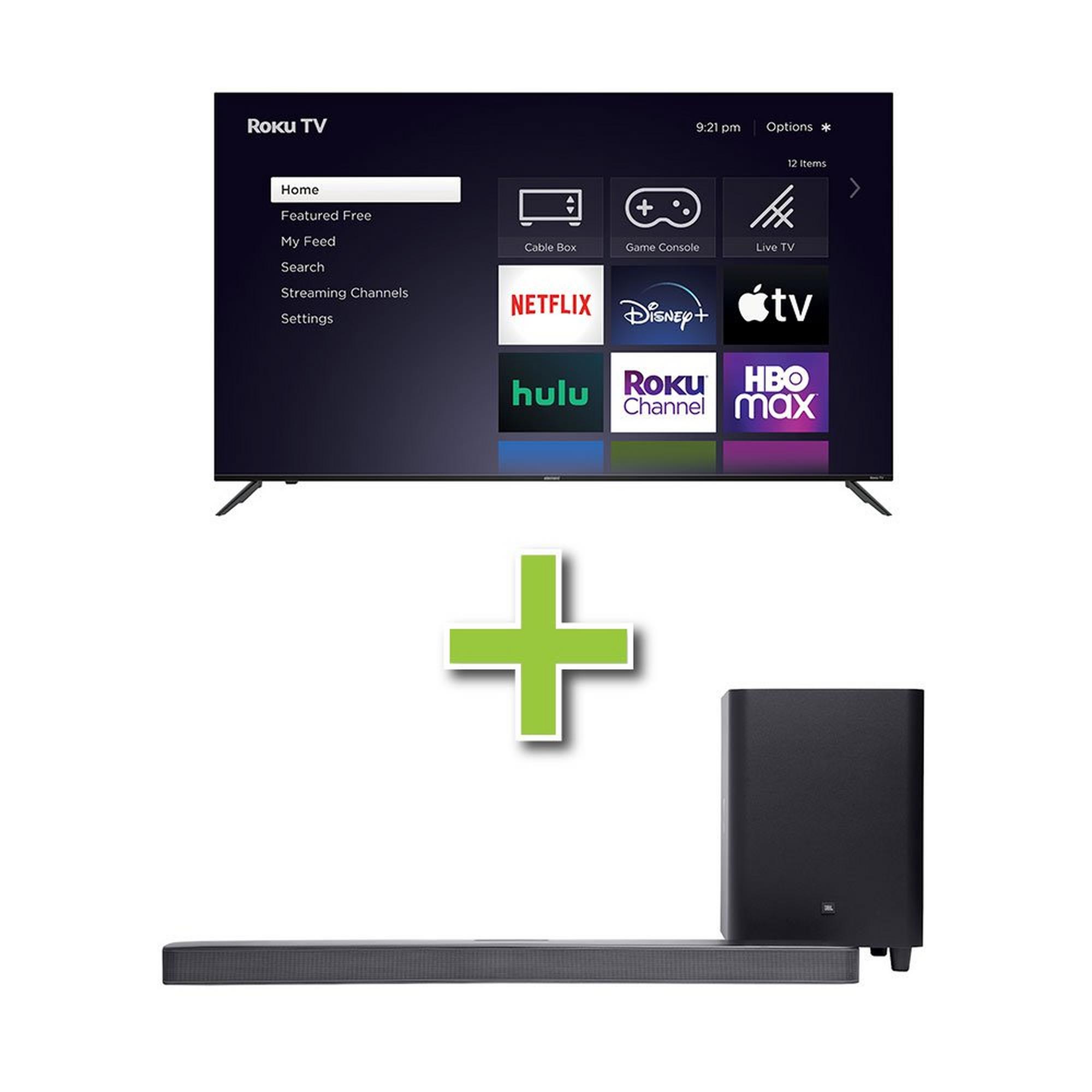 75" Element 4K Ultra HD Smart TV & JBL 5.1 ch Soundbar