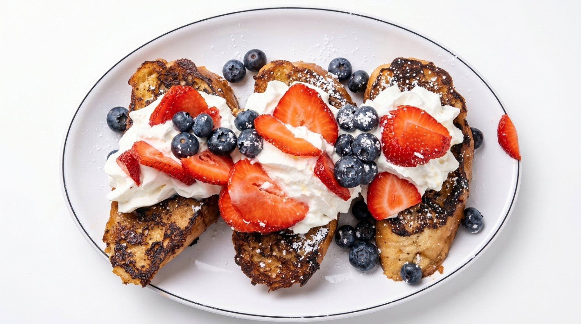 Red, White & Blue Pancakes or French Toast