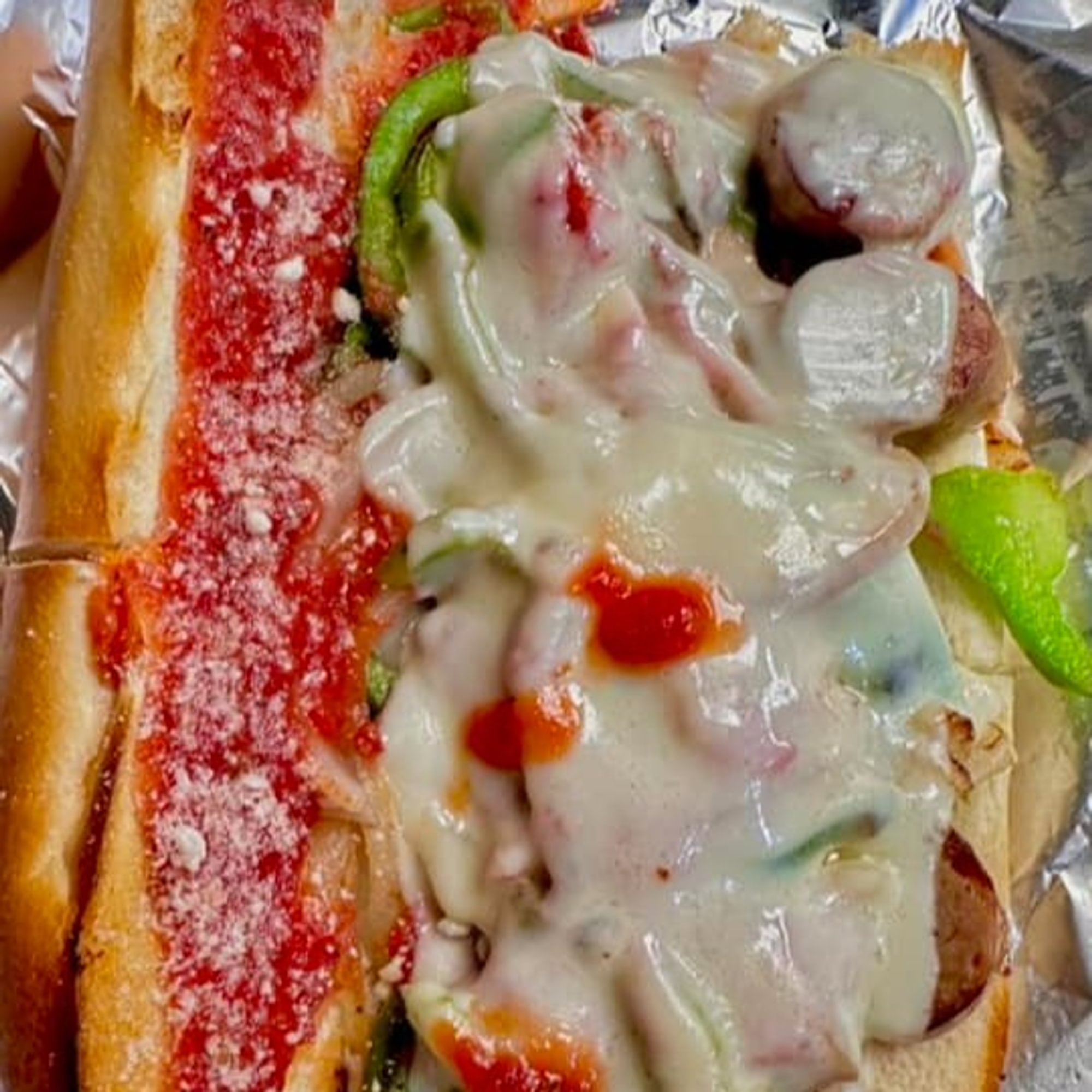 Sausage, Peppers, & Onions Sandwich