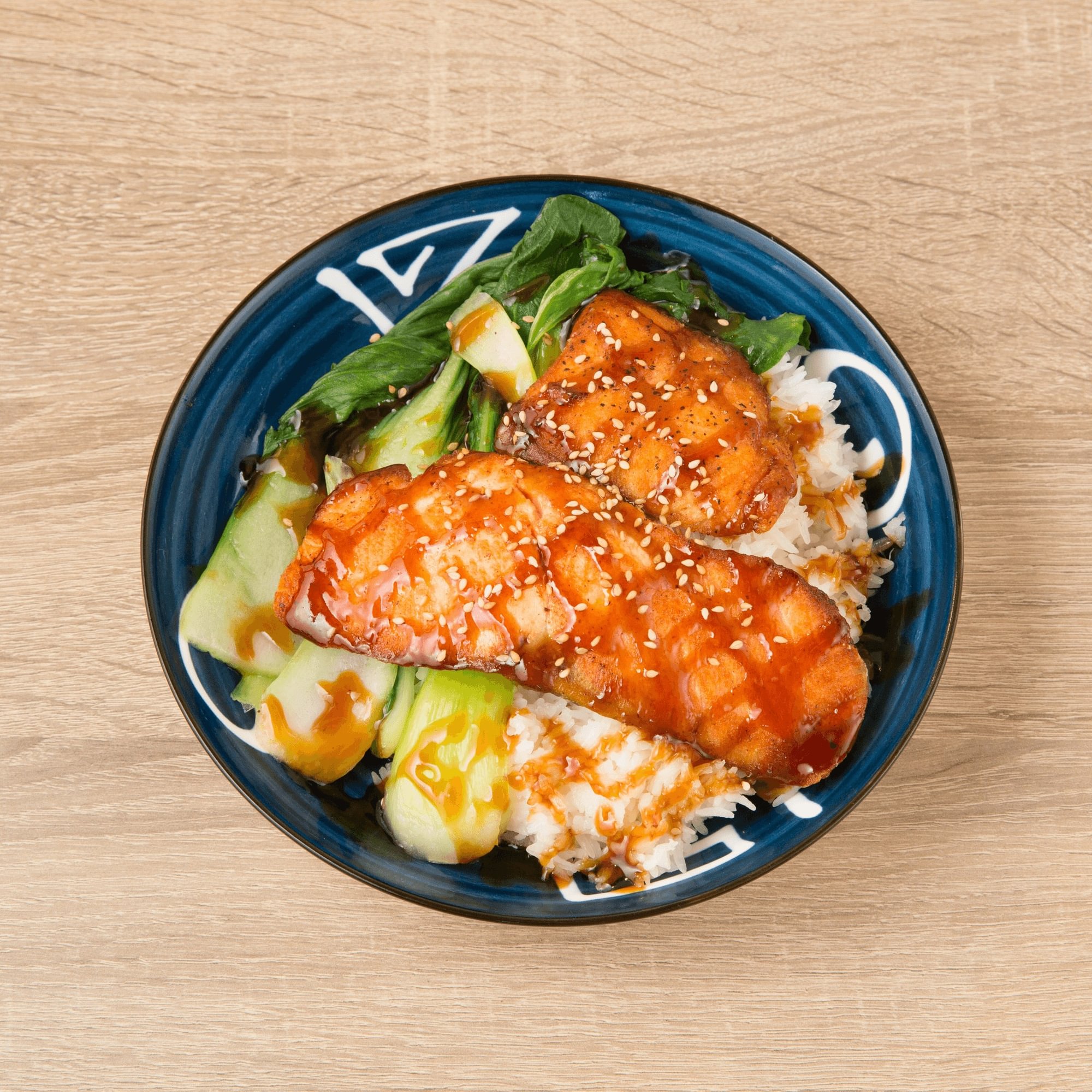 L. Salmon Teriyaki Over Rice