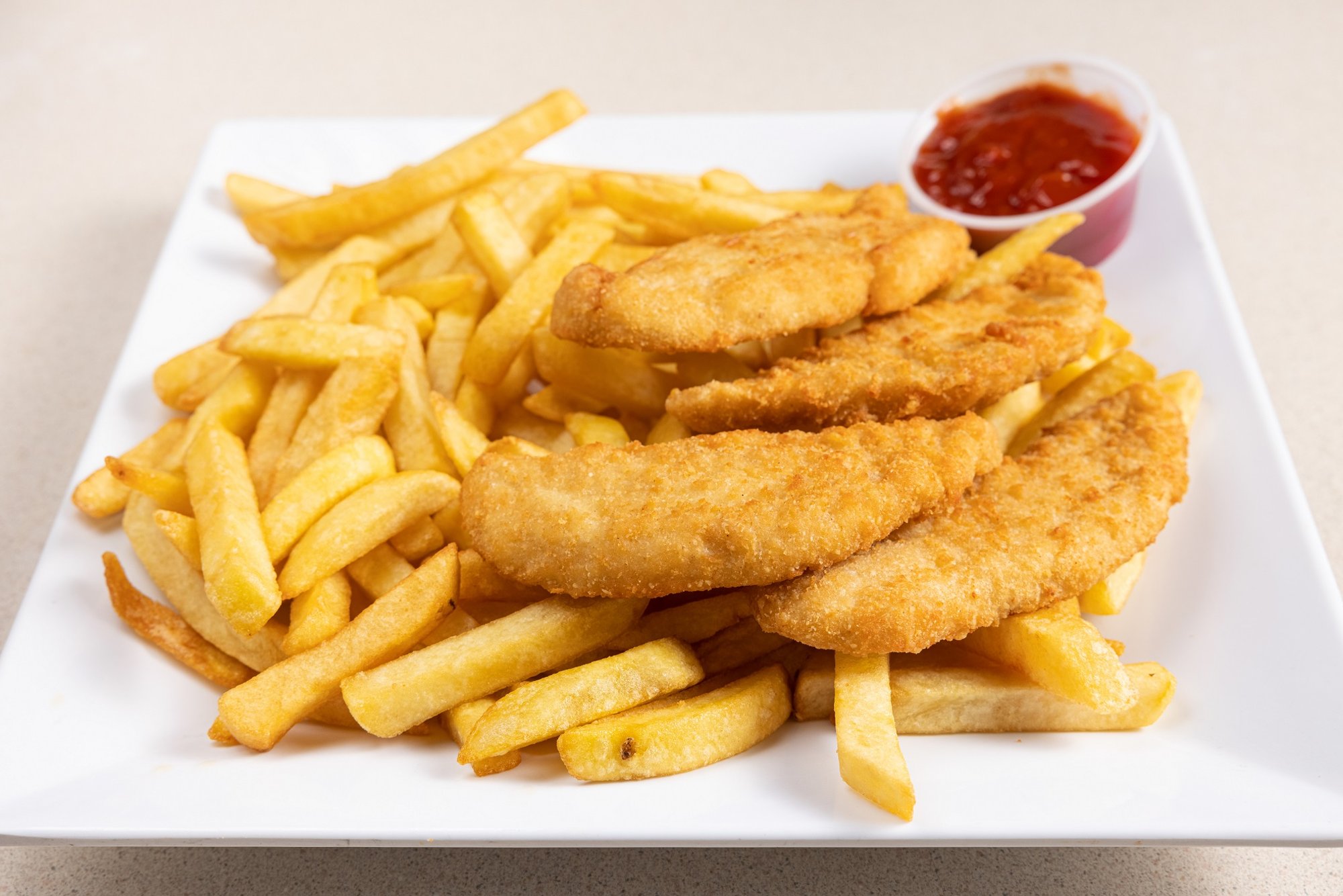 Kids Chicken Fingers with French Fries