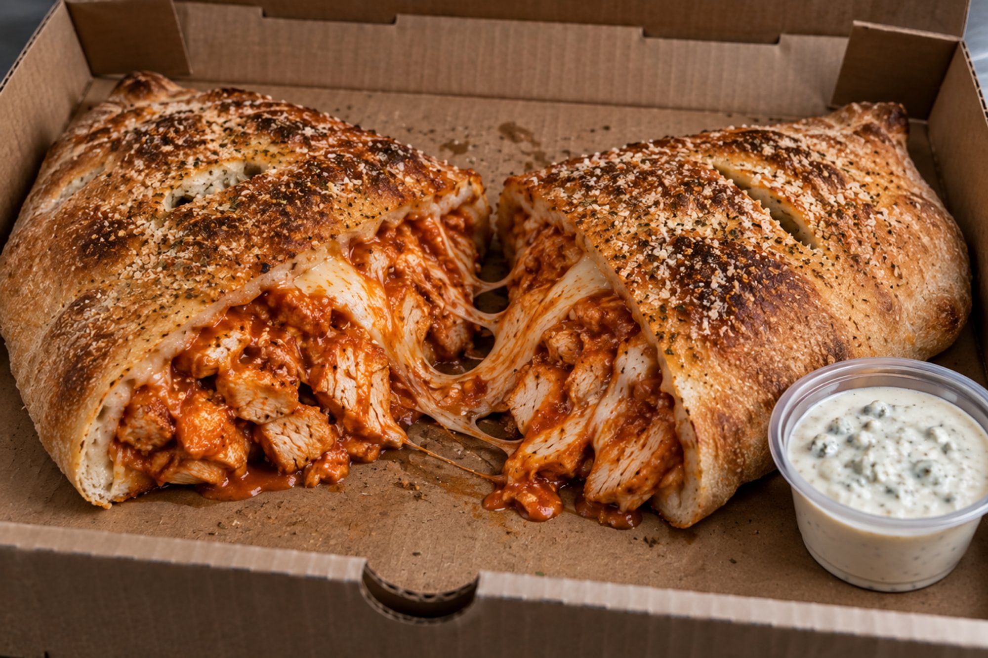 Buffalo Chicken Calzone