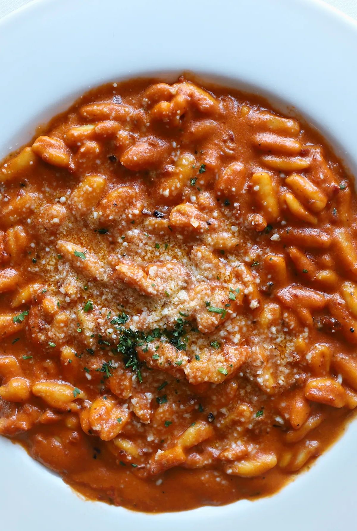 Cavatelli in Vodka Cream Sauce