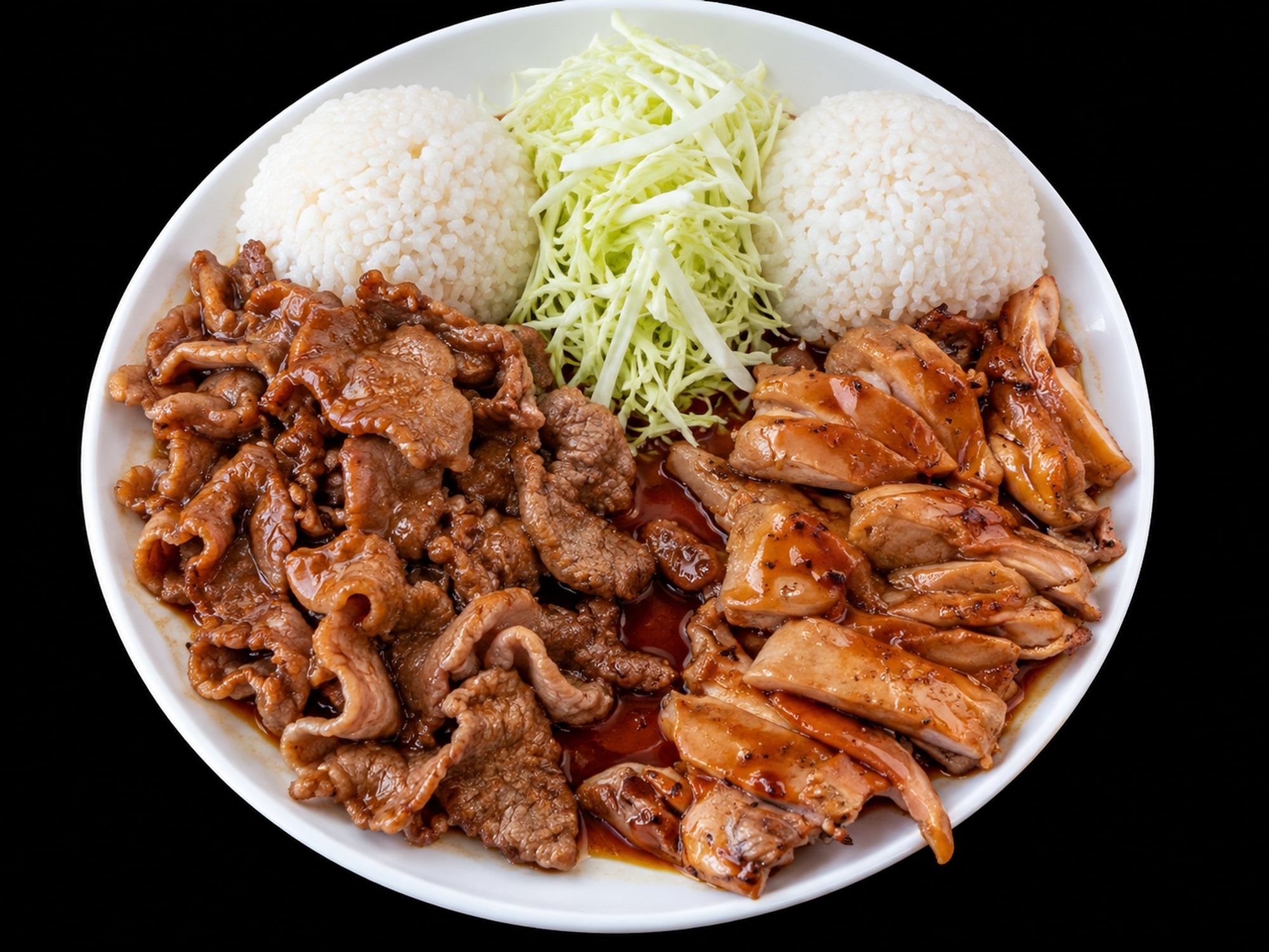 Chicken Teriyaki + Pork Teriyaki