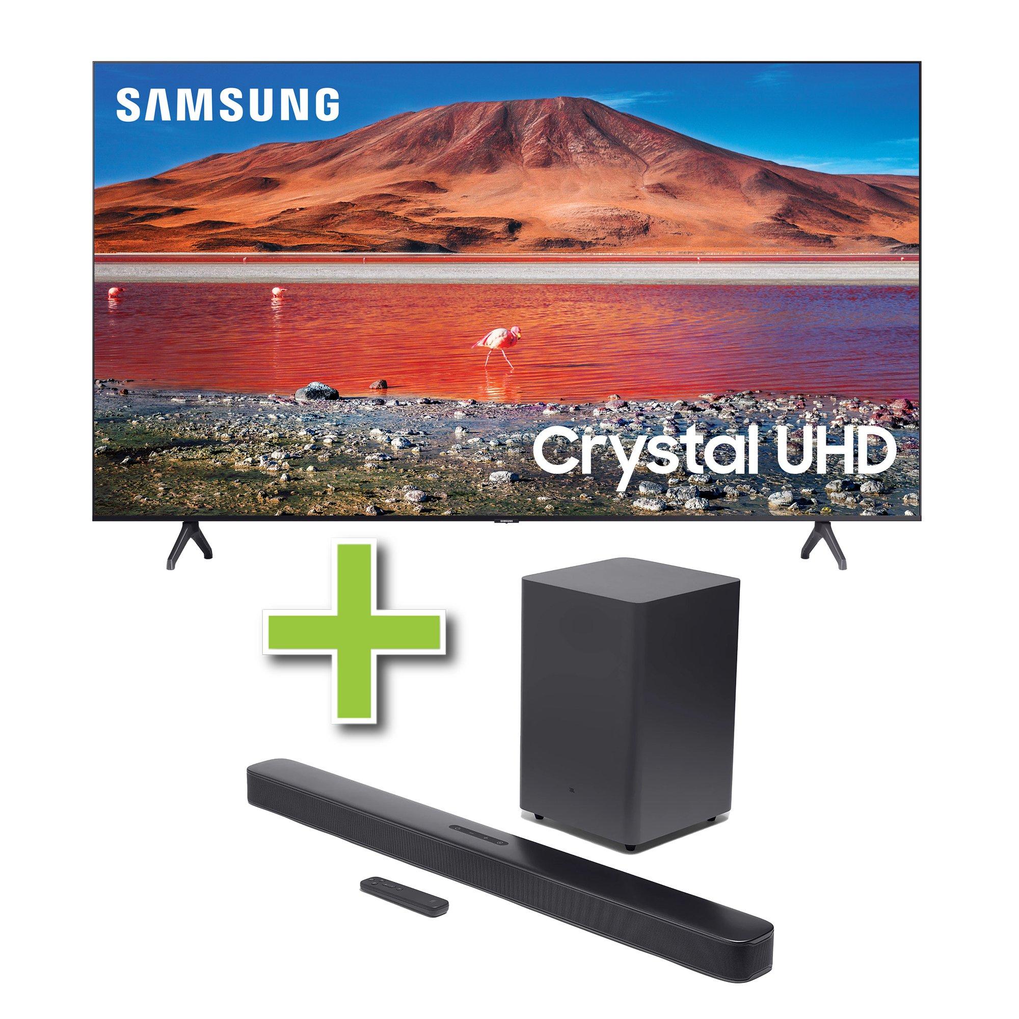 55" Samsung 4K Ultra HD Smart TV & JBL 2.1 ch Soundbar