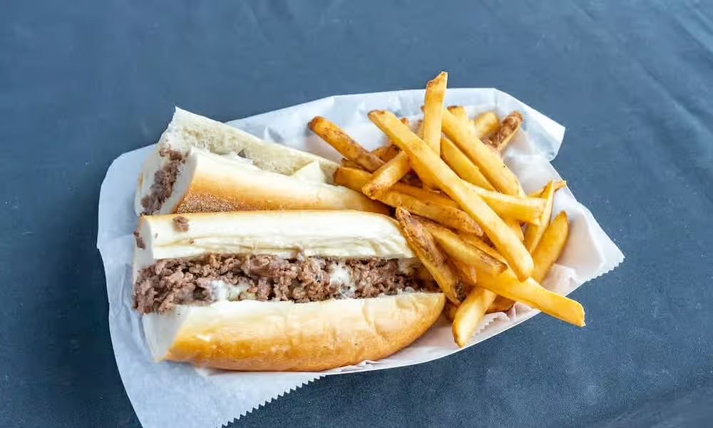 Cheesesteak 6" With Fries & Can of Soda