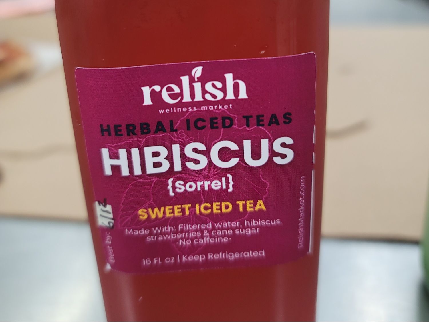 Hibiscus (Sorrel) Sweet Iced Tea by Relish Wellness Market