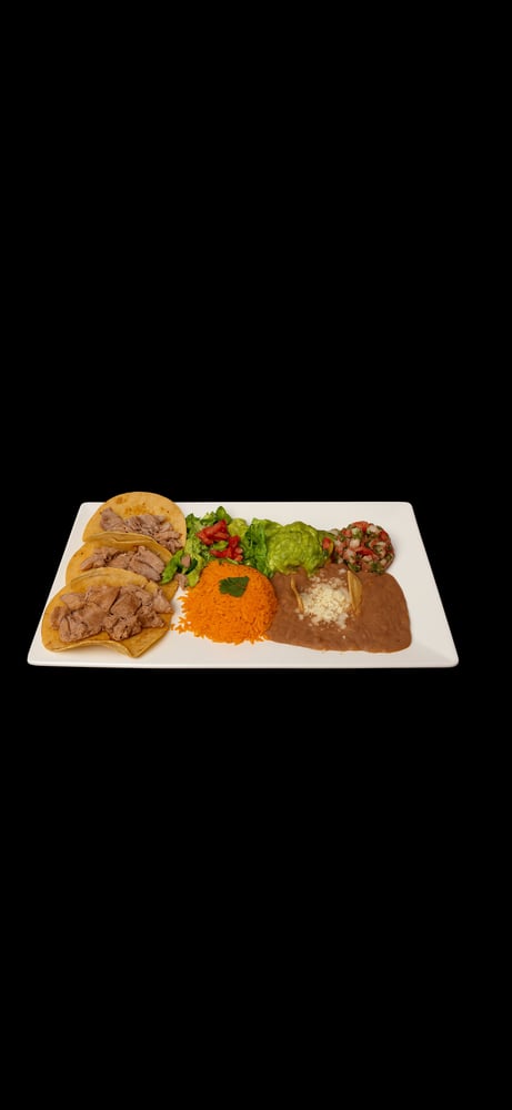 Taco Plate Carnitas