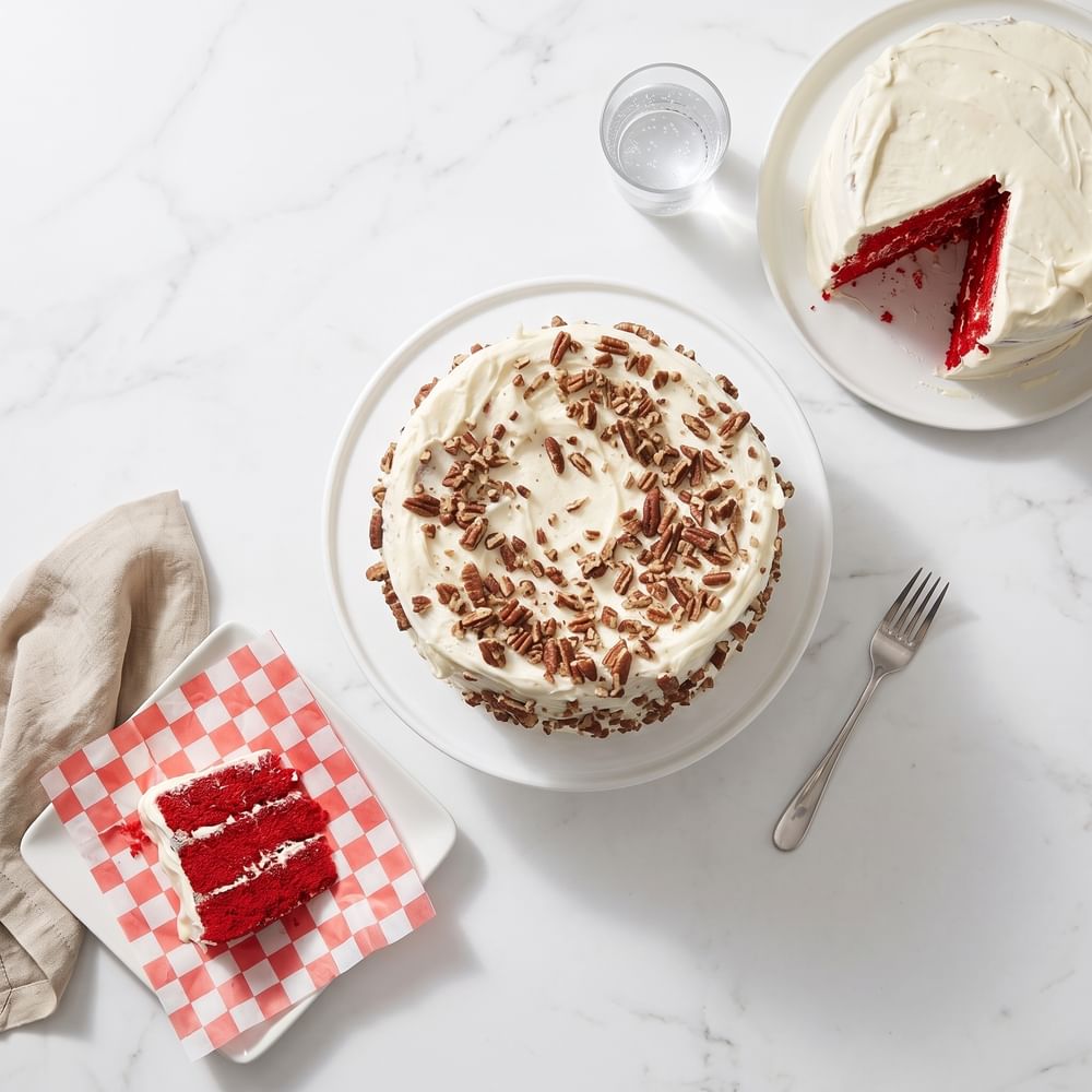 Red Velvet Cake With Pecans