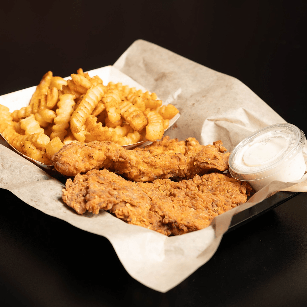 2 Handbreaded Tenders w/ Fries