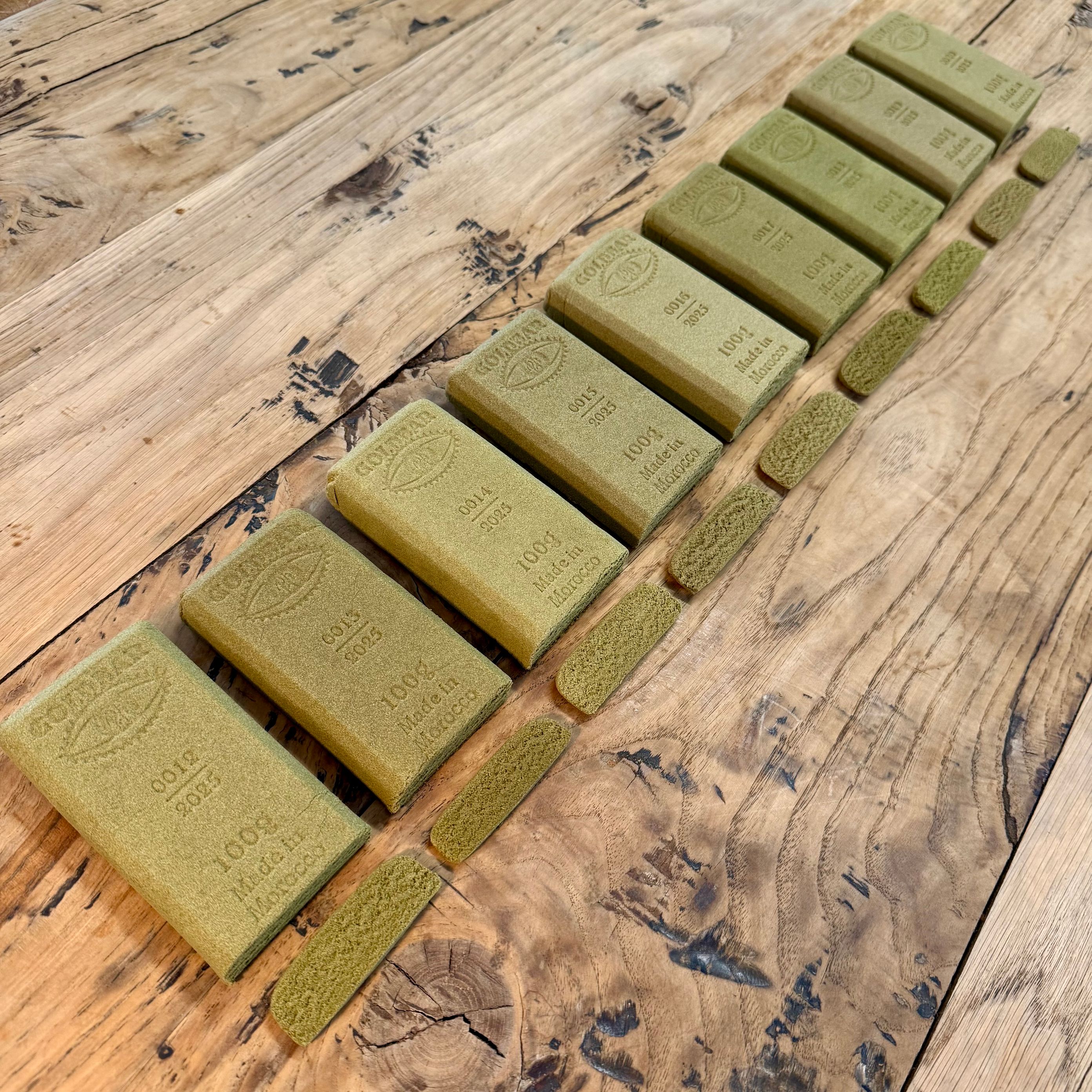 Moroccan Outdoor CBD Resins — Numbered Bars from the Rif