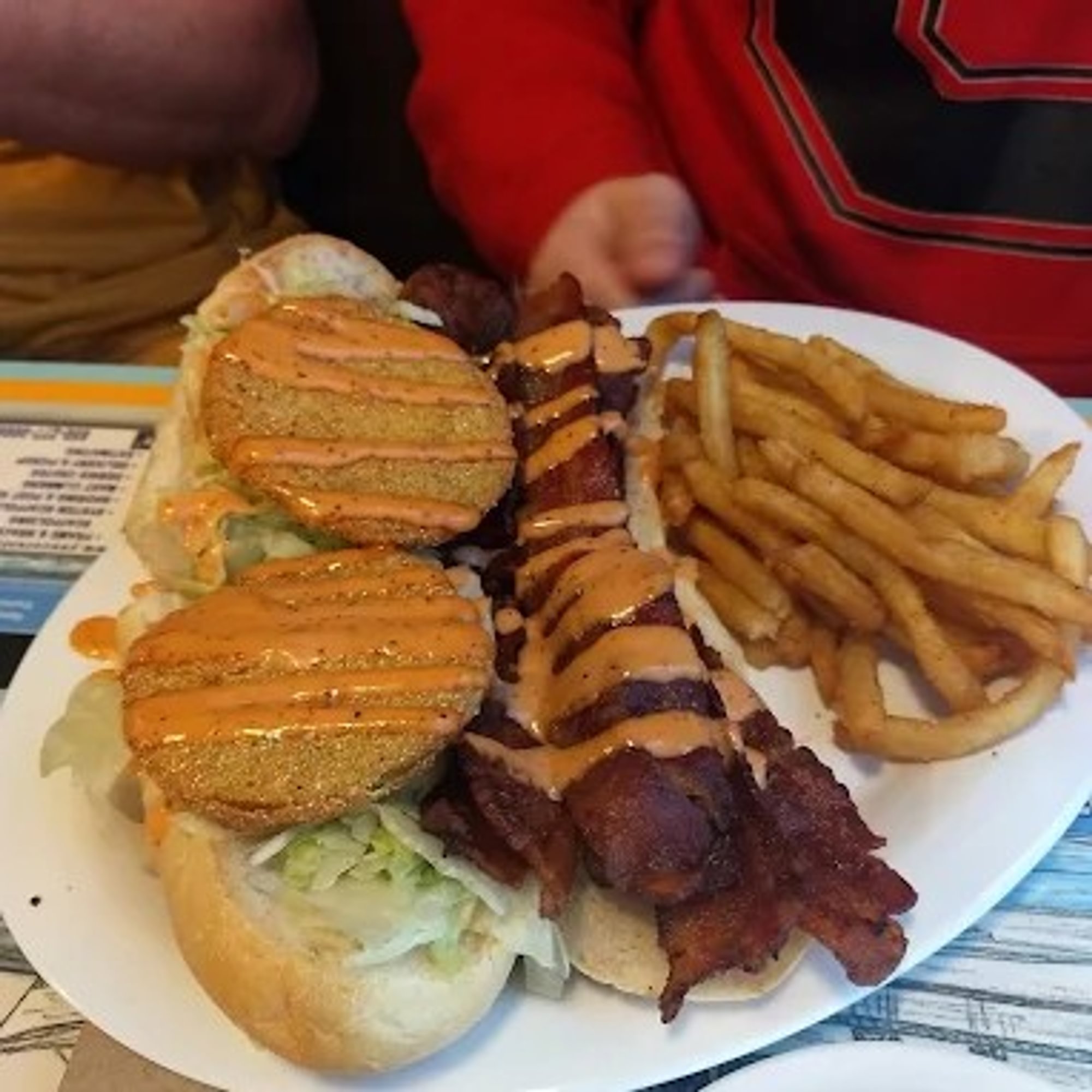 The "fried zydeco" sandwich