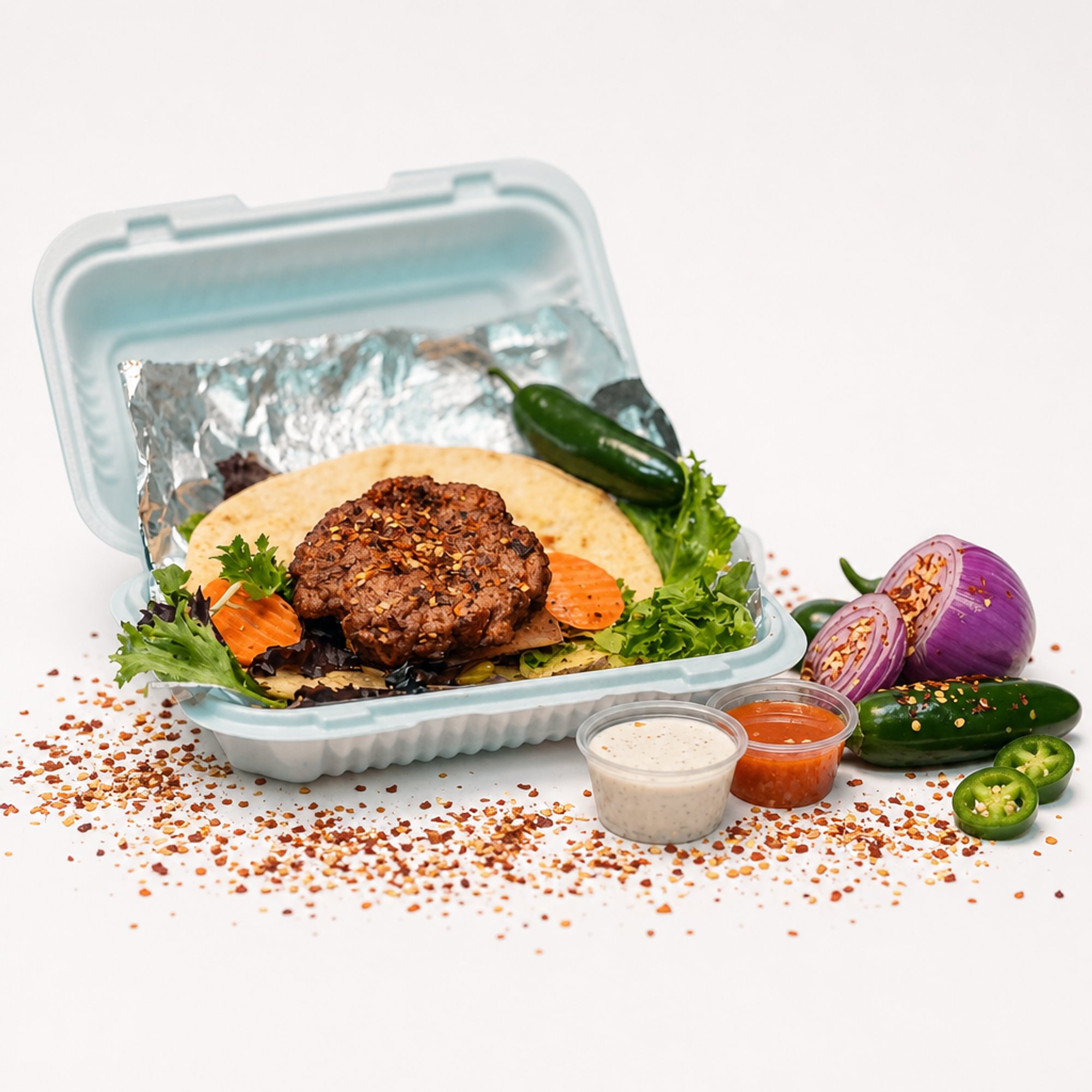 Chapli Kabab on Pita
