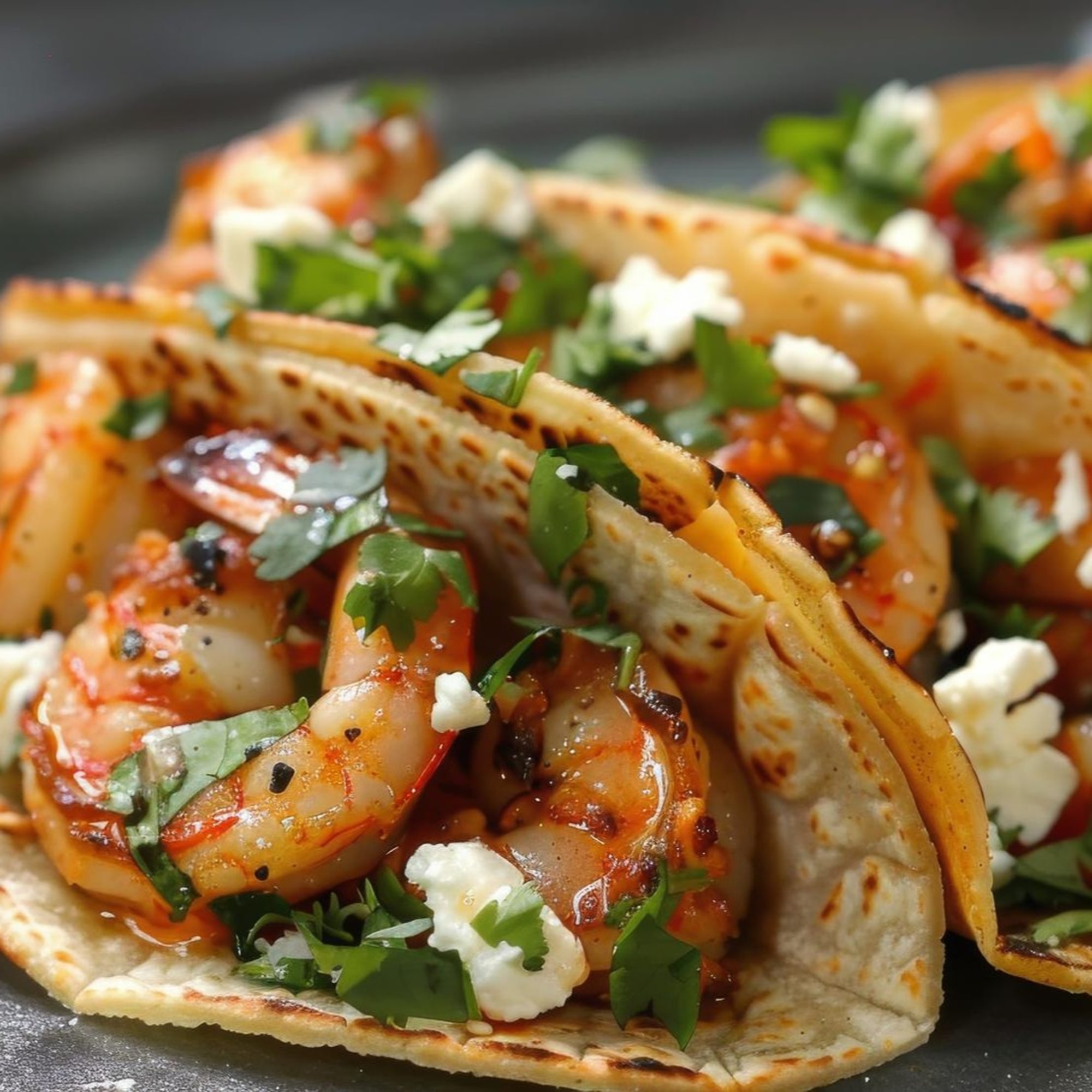 Gulf shrimp tacos