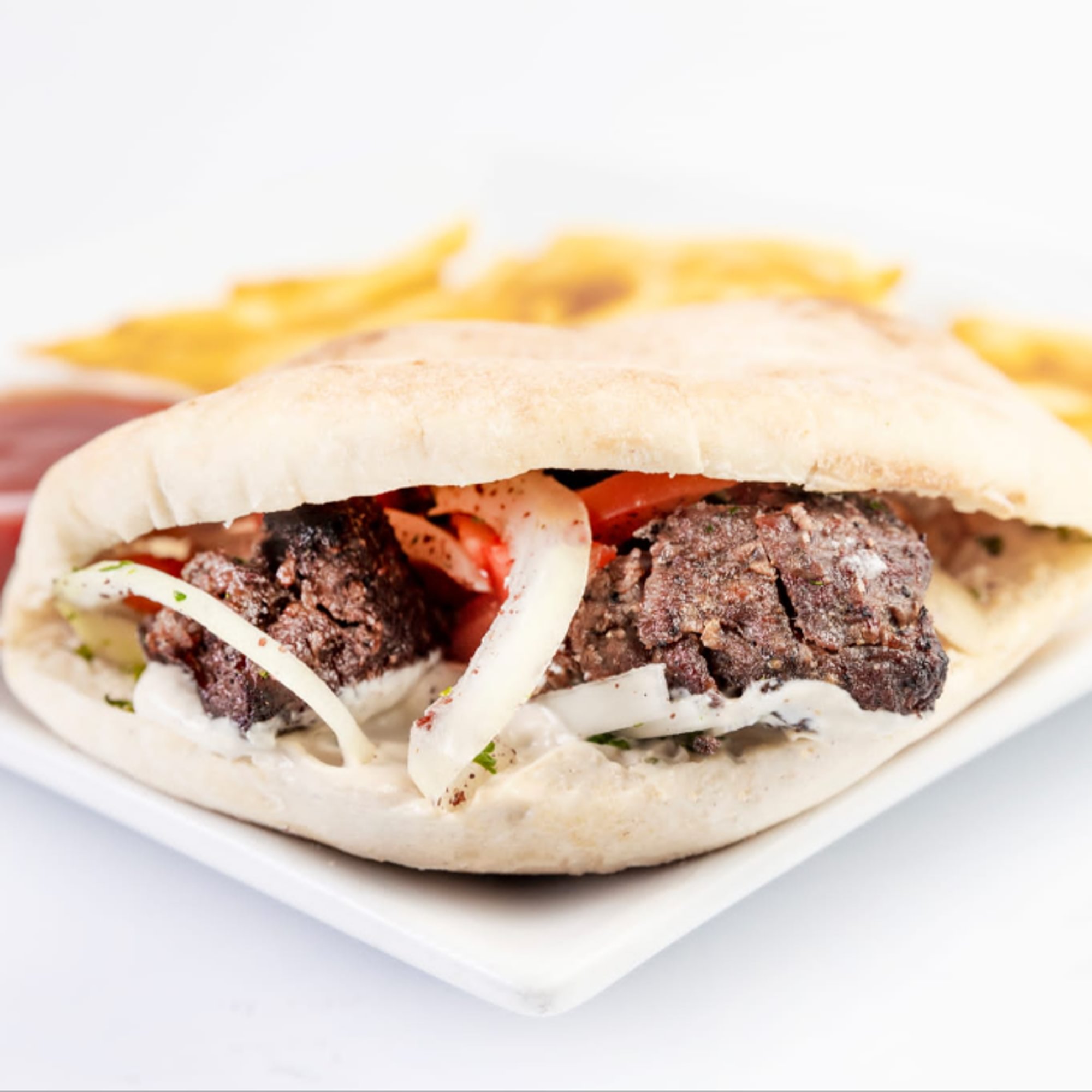Beef Kabob Sandwich