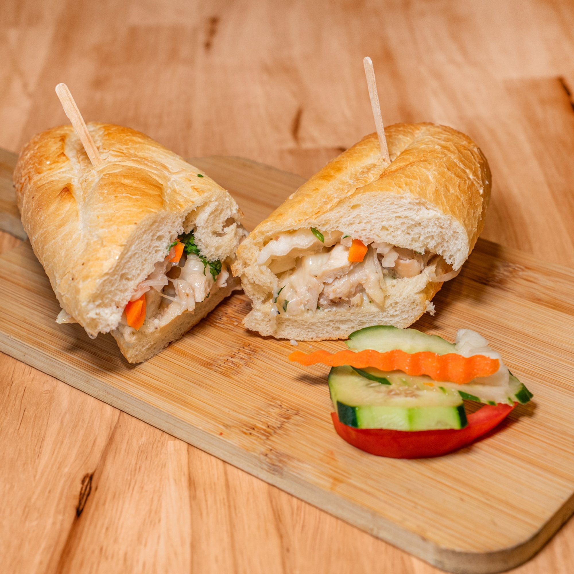 Garden Chicken Pesto Sandwich