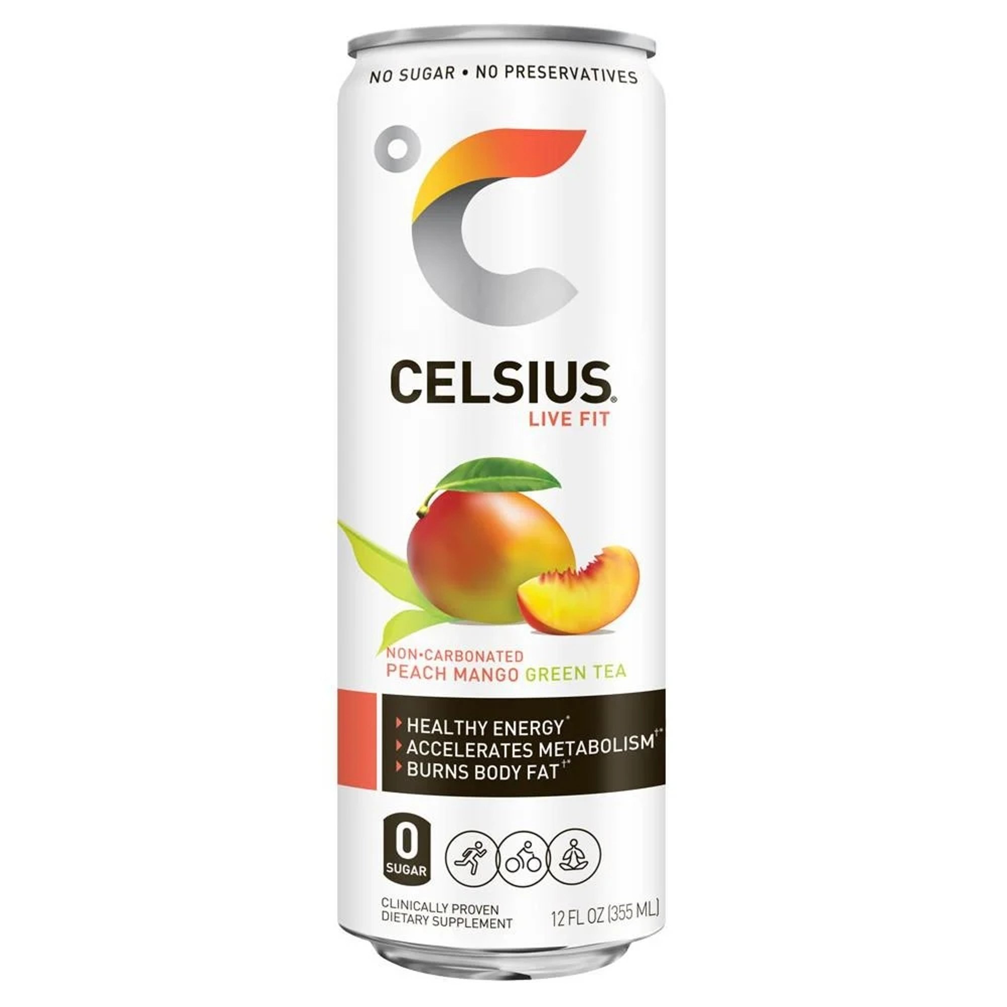 Celsius Green Tea Peach Mango
