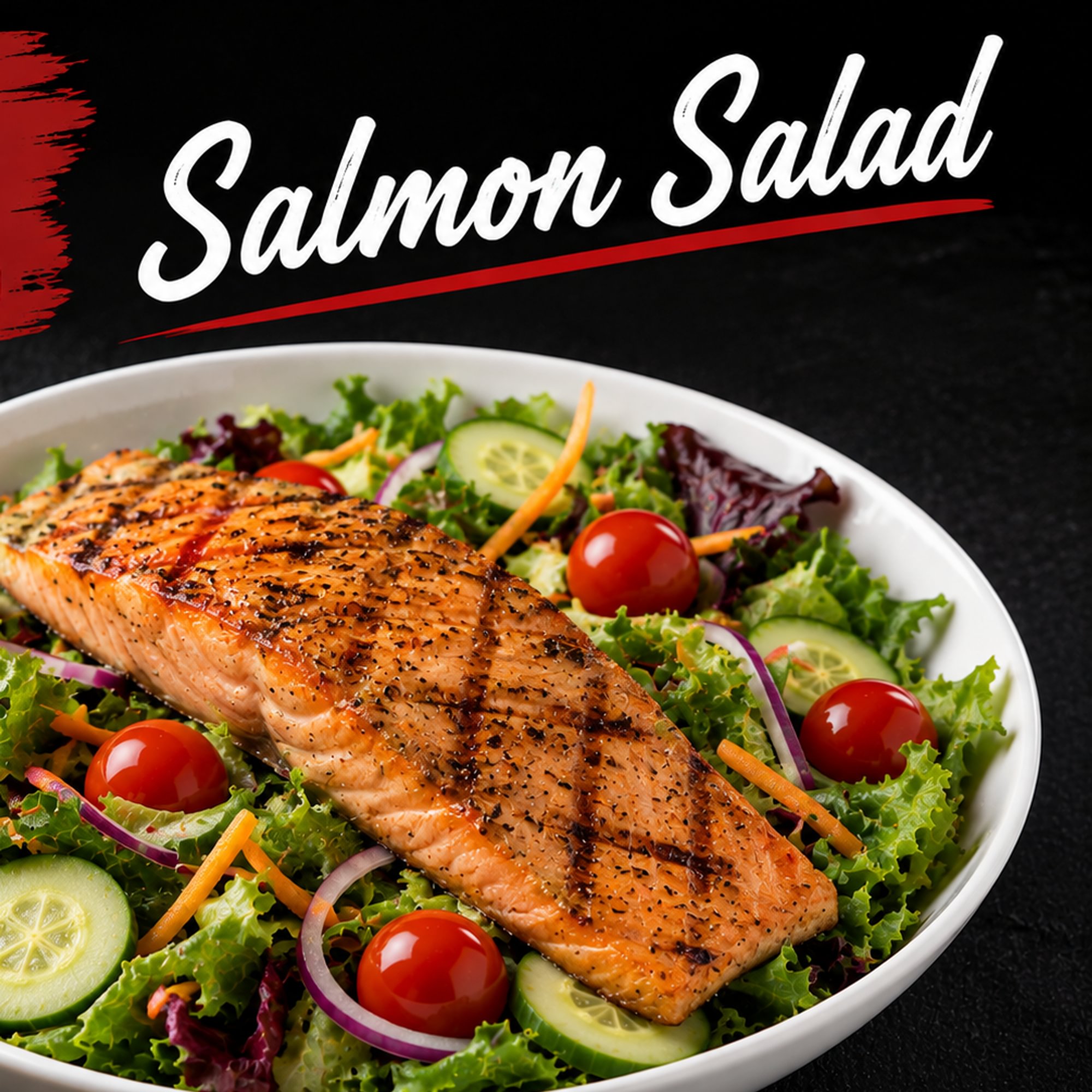# 61. Grilled Salmon Salad