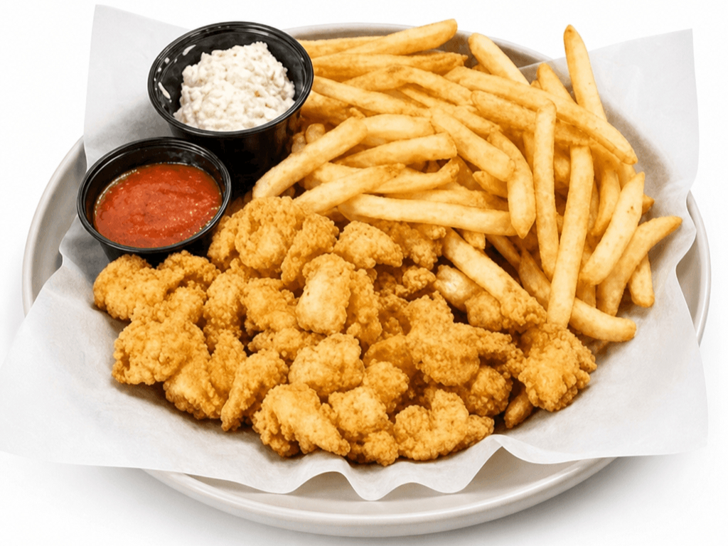 Shrimp Basket w/ Fries (1/2 lb)