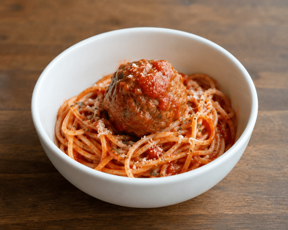 Kids Pasta and Meatball