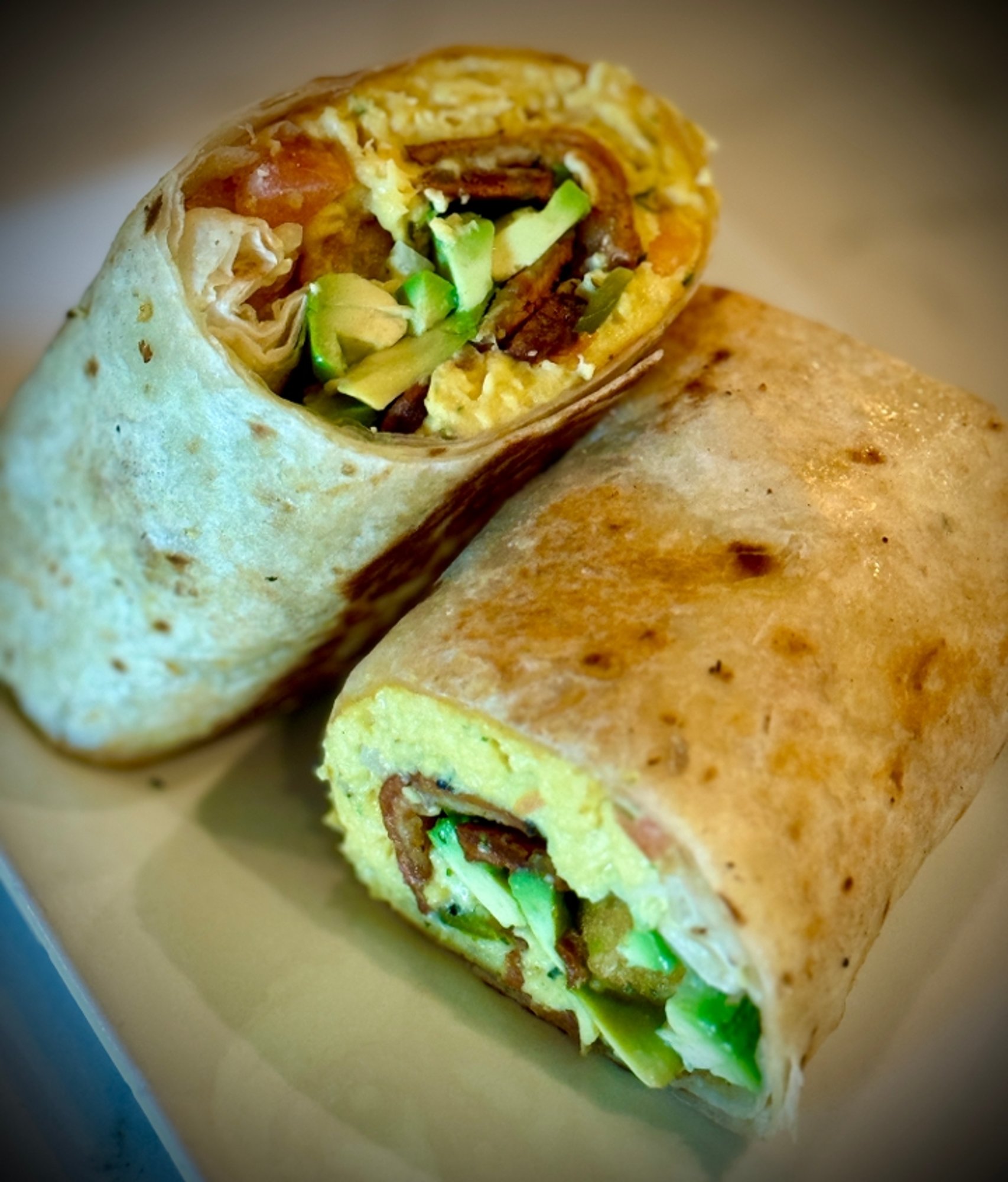 Bacon, Egg, & Avocado Burrito