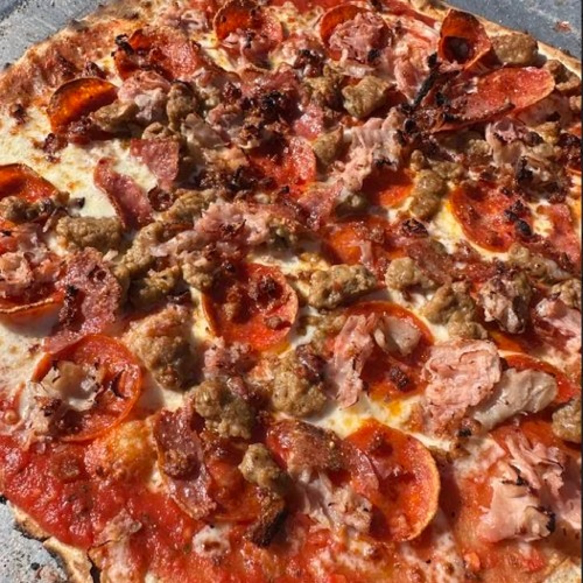 Mighty Meaty Pizza - Half Moon