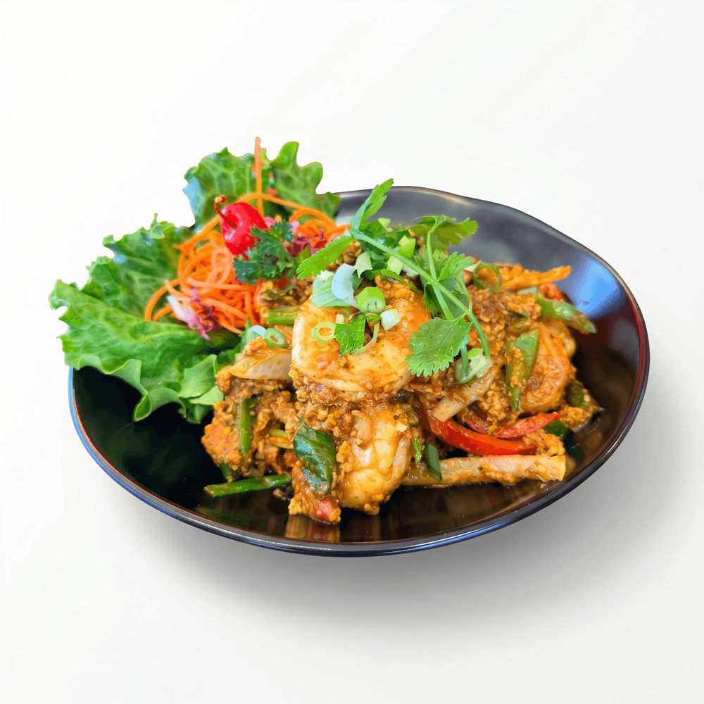 SP-Koong Karee (Shrimp Yellow Curry Stir-Fry)