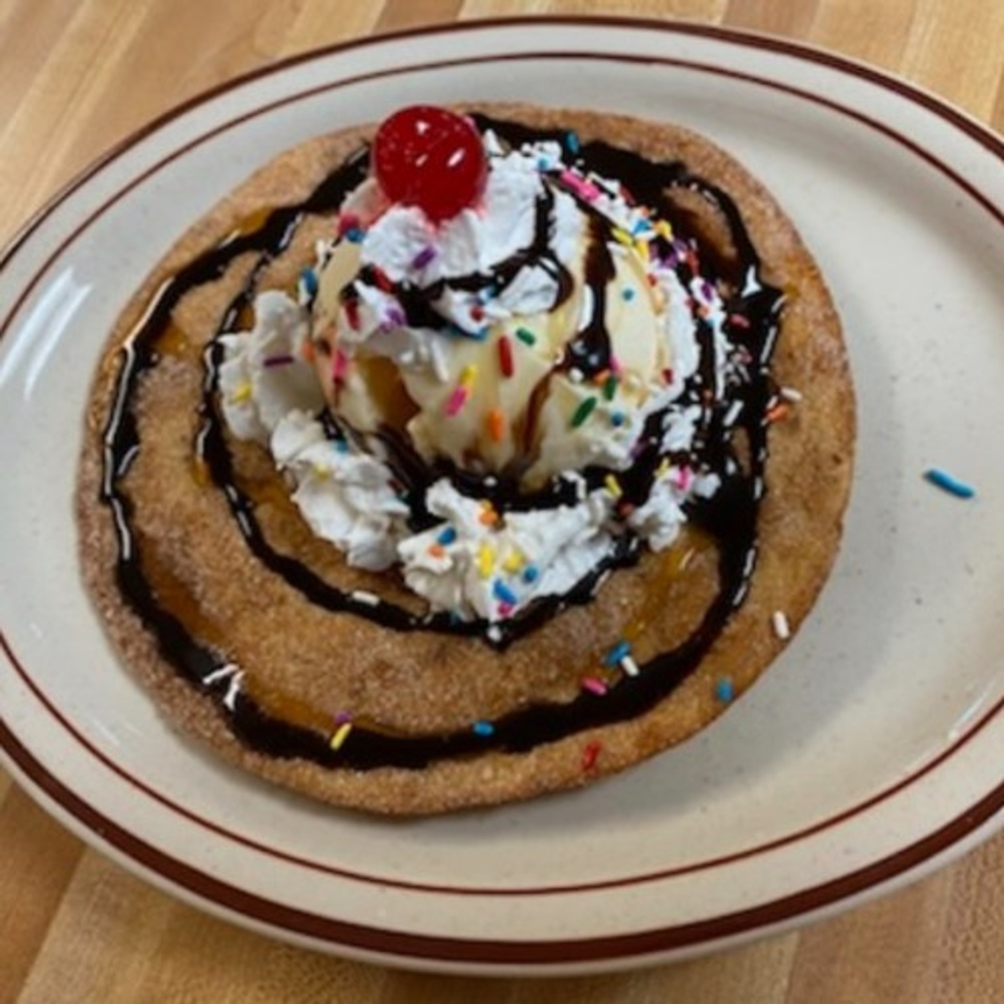 Sopapilla with Ice Cream