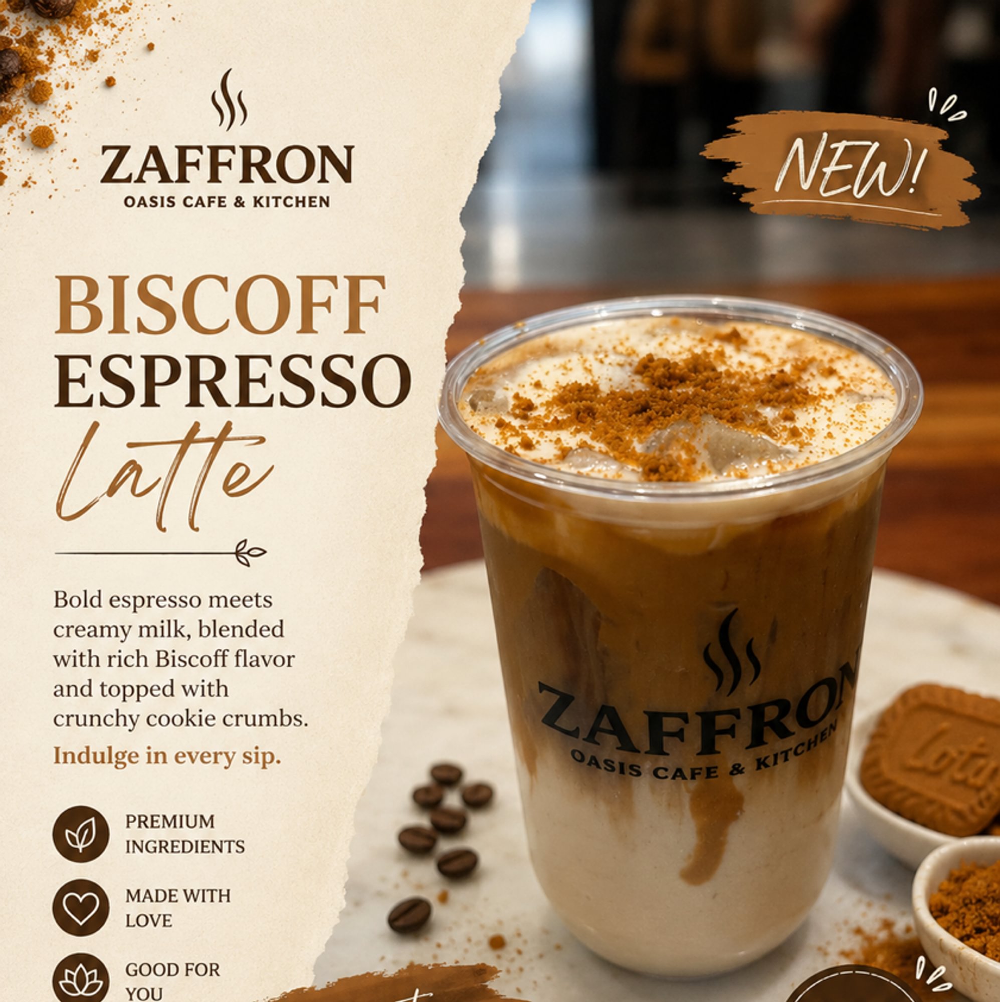 Biscoff Espresso Latte