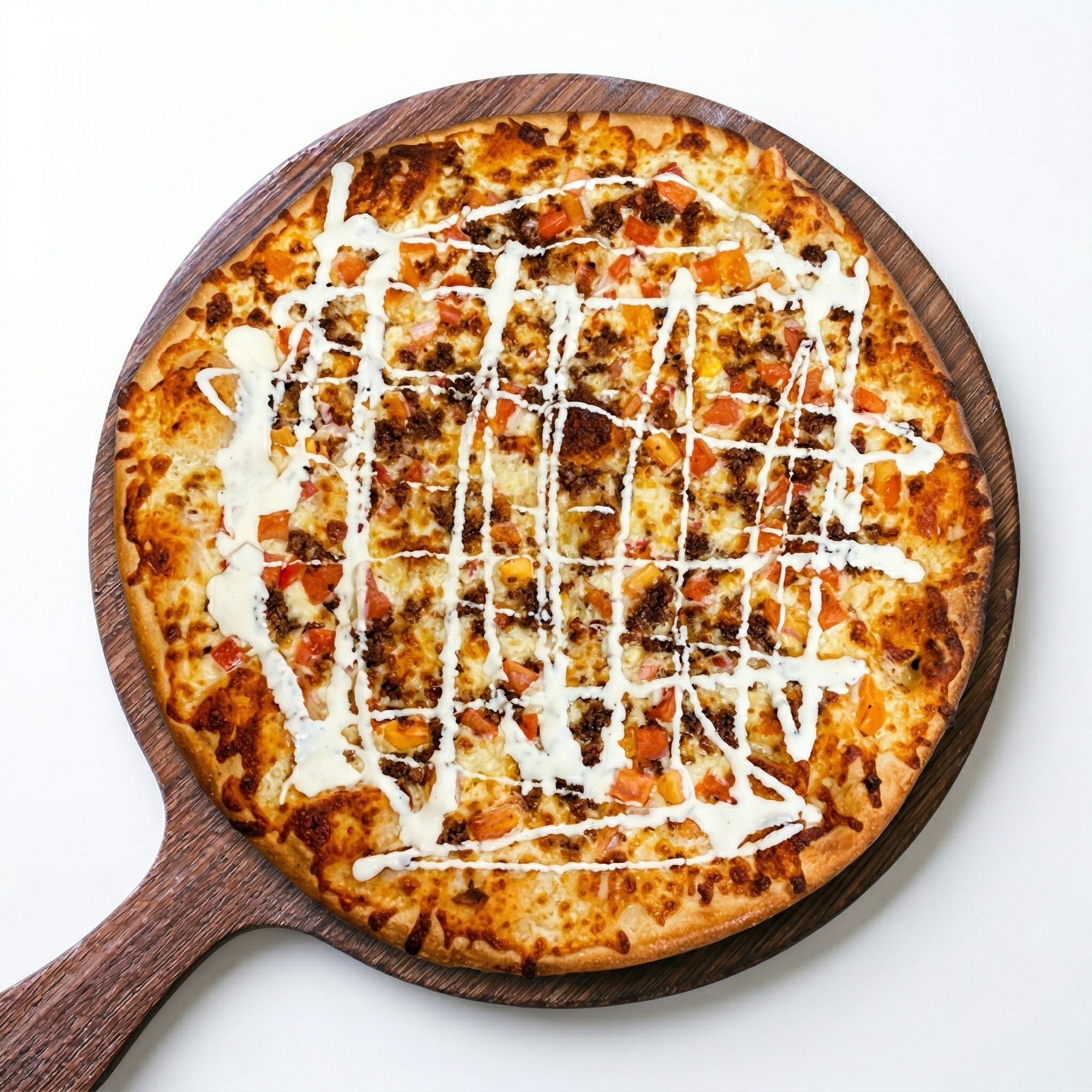 Tomato Bacon Ranch Pizza