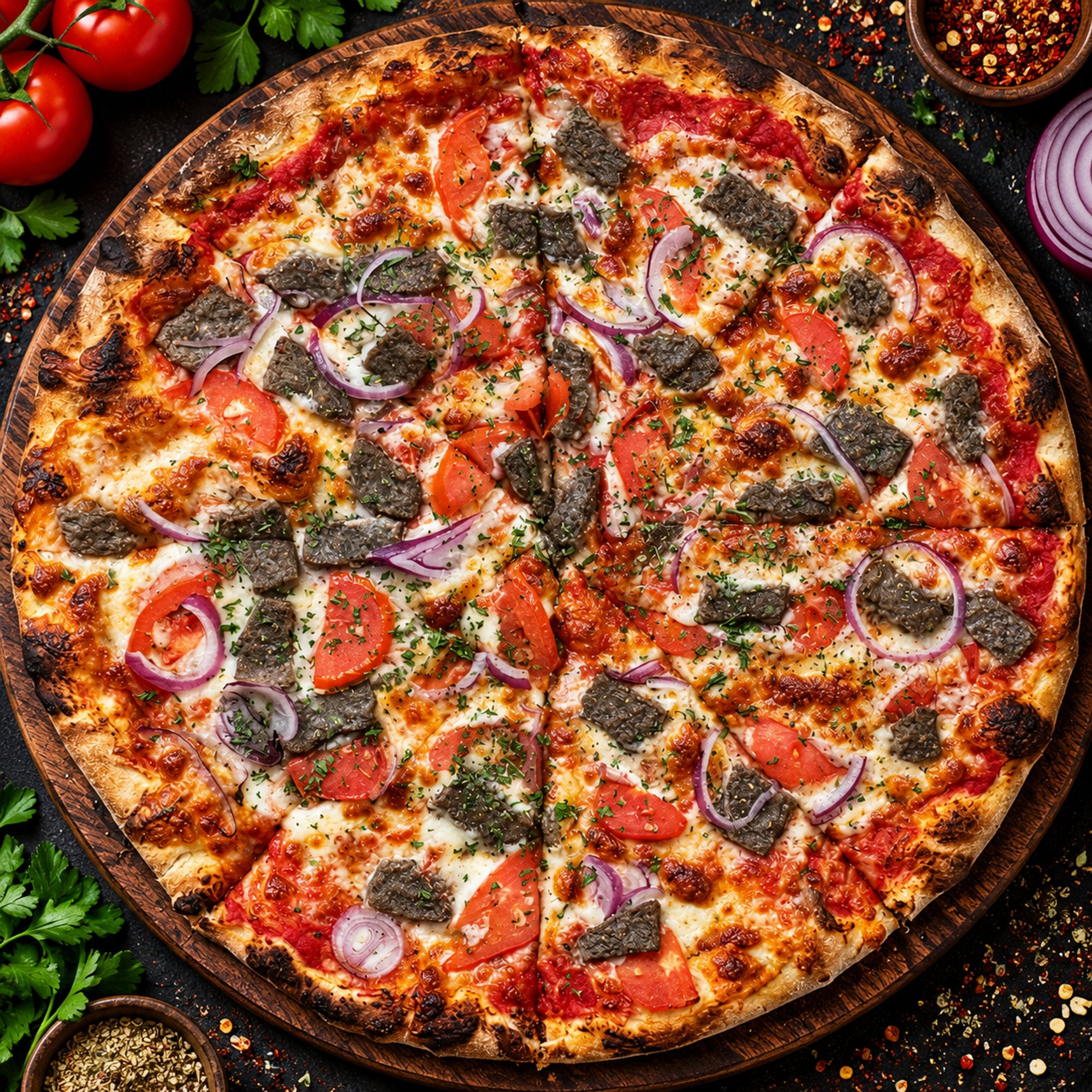 Beef Gyro Pizza