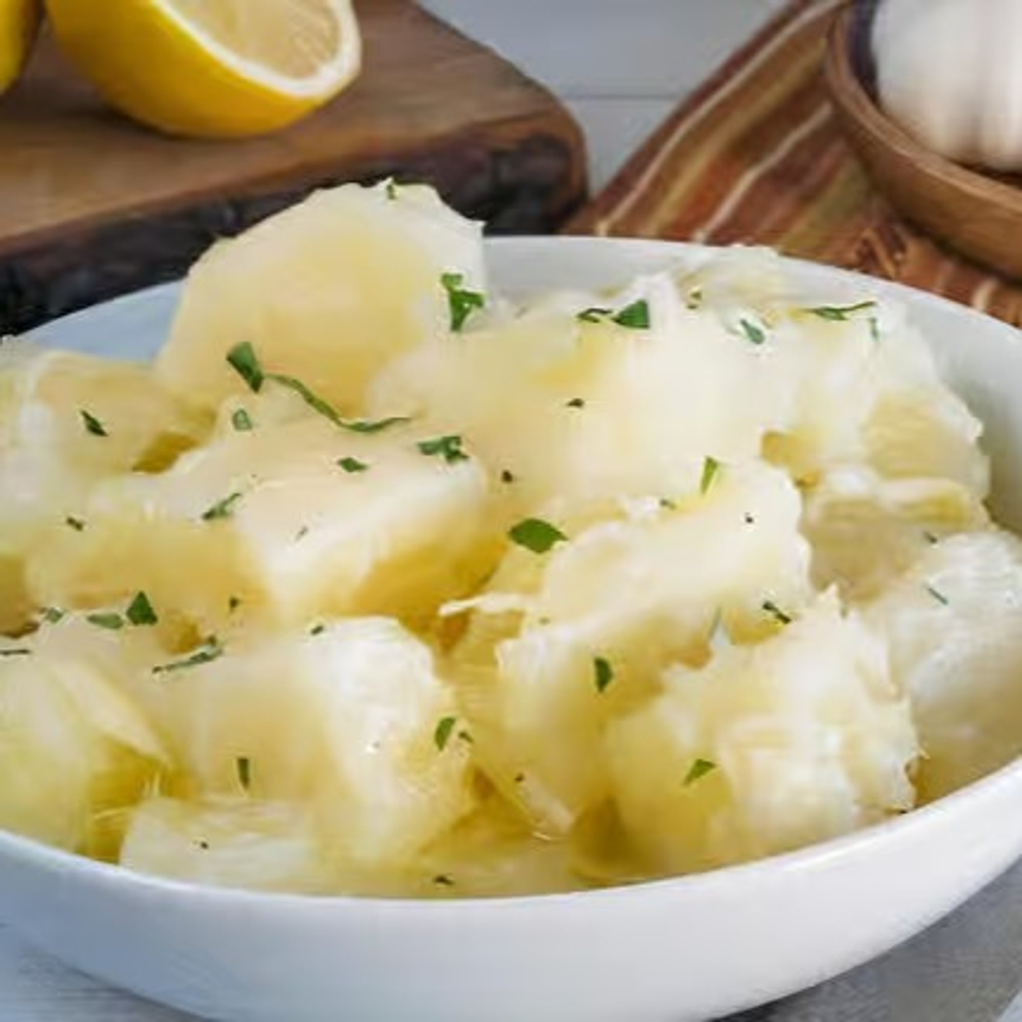 Yuca con mojo