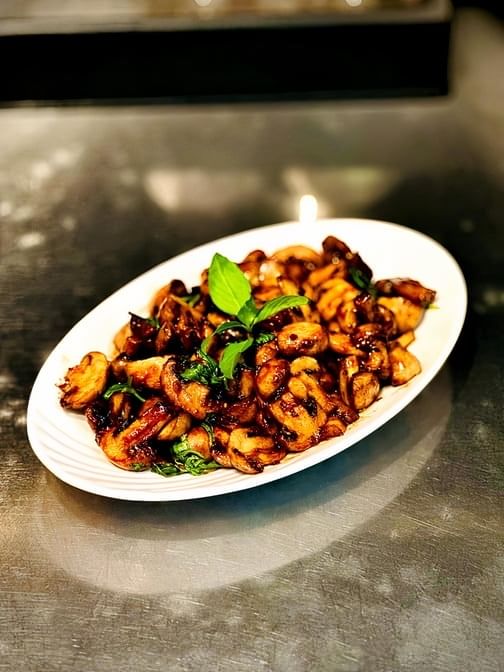 41. Sauté Basil Mushroom