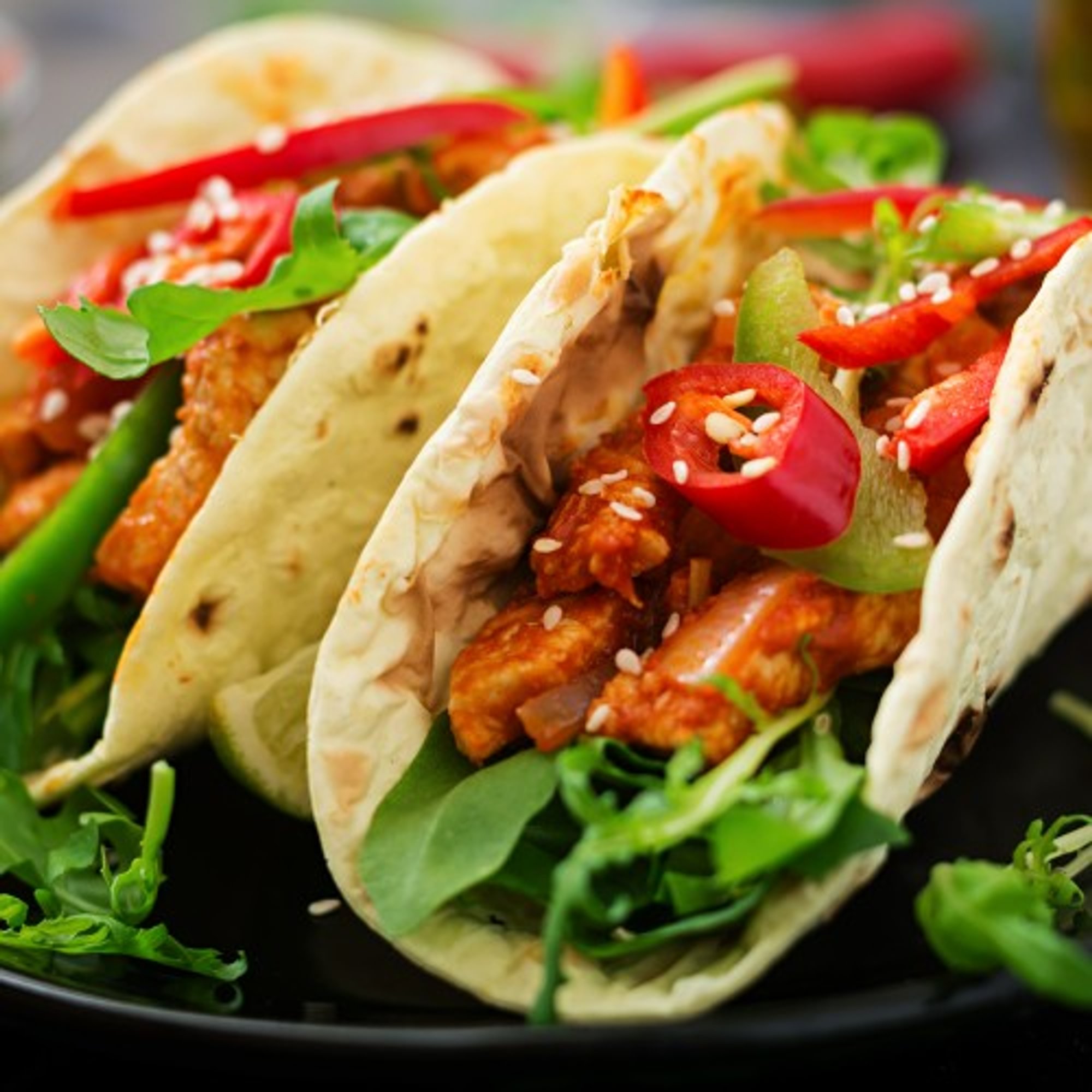 Marinated Chicken Taco