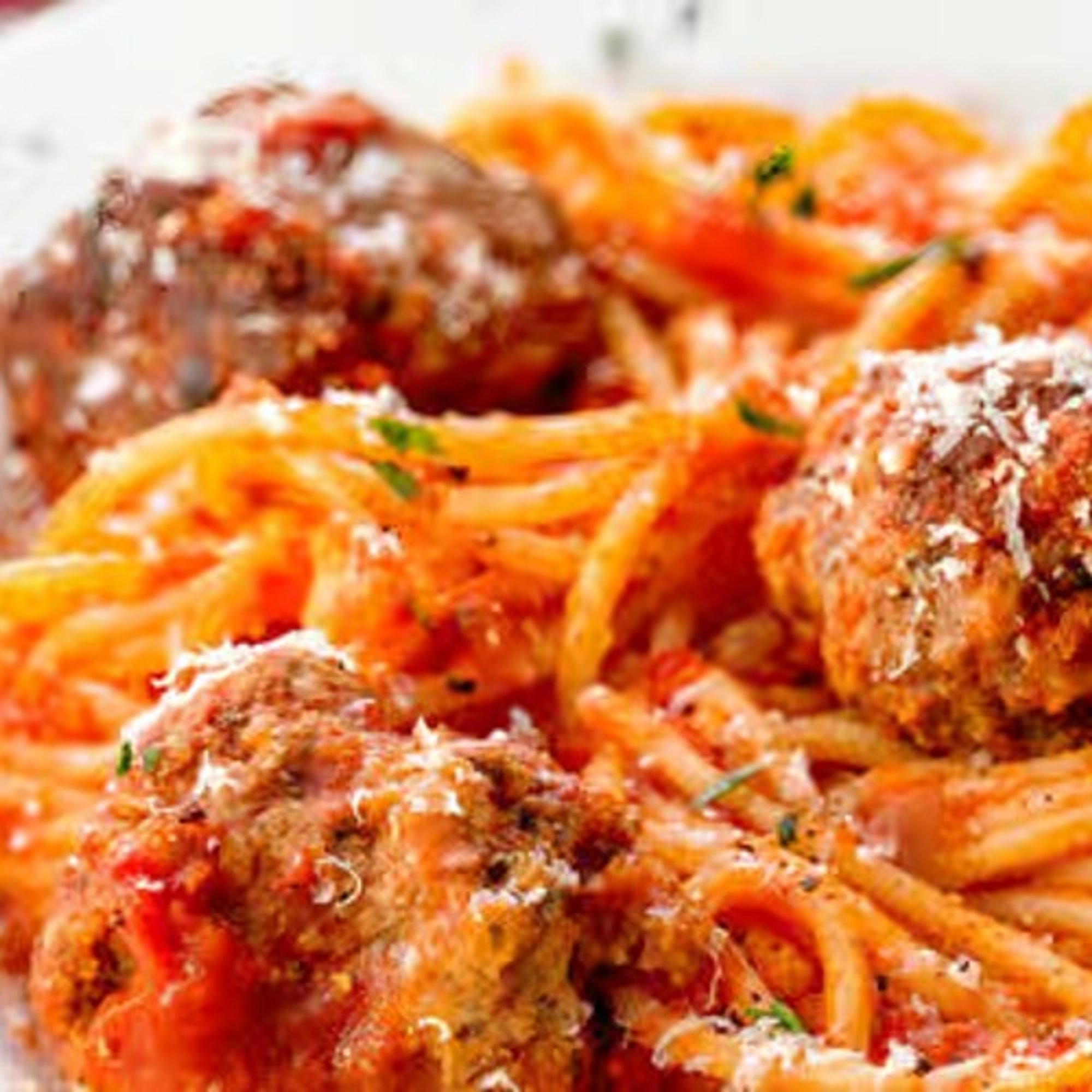 Meatball or Sausage Spaghetti