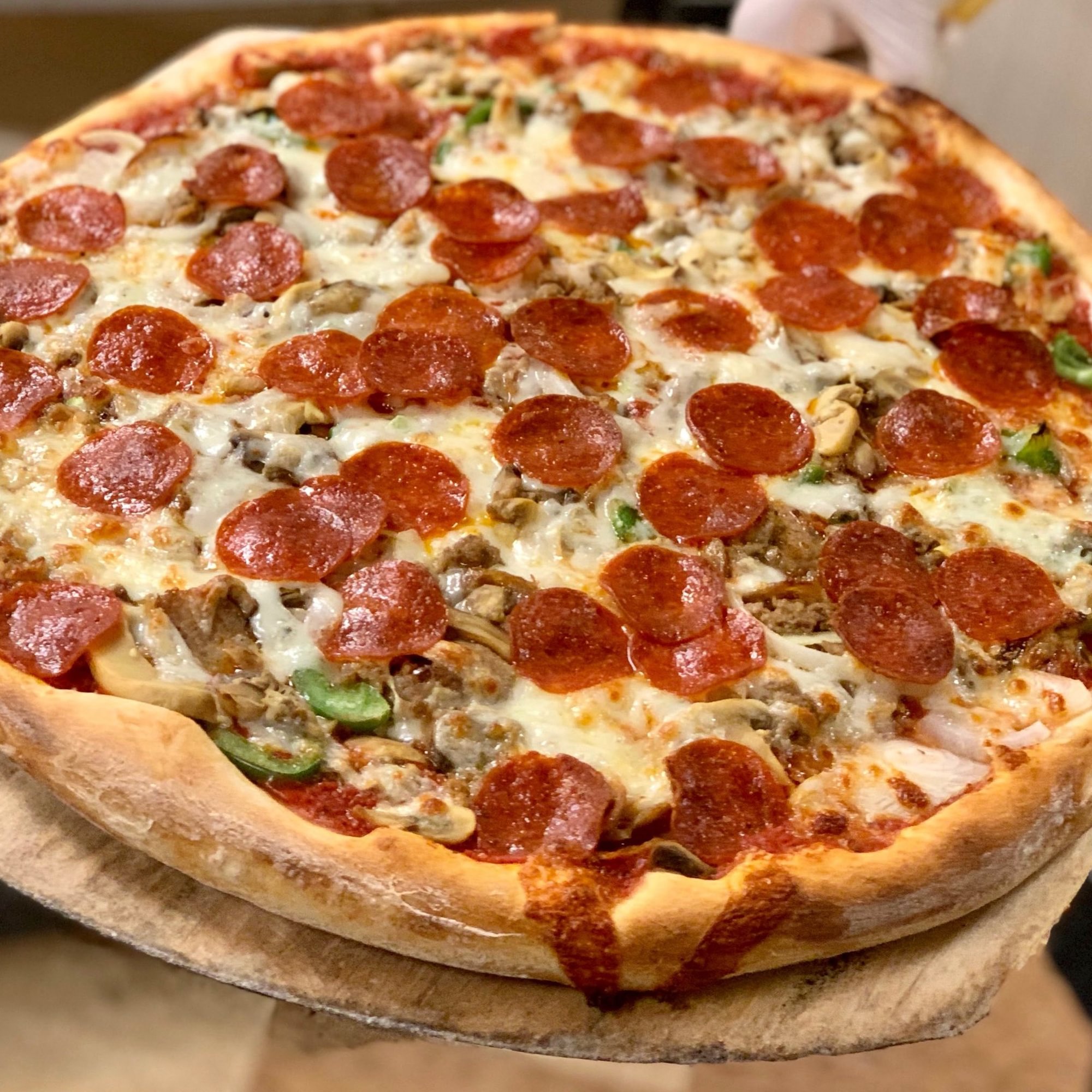 Stuffed Sausage or Pepperoni Specialty Pizza