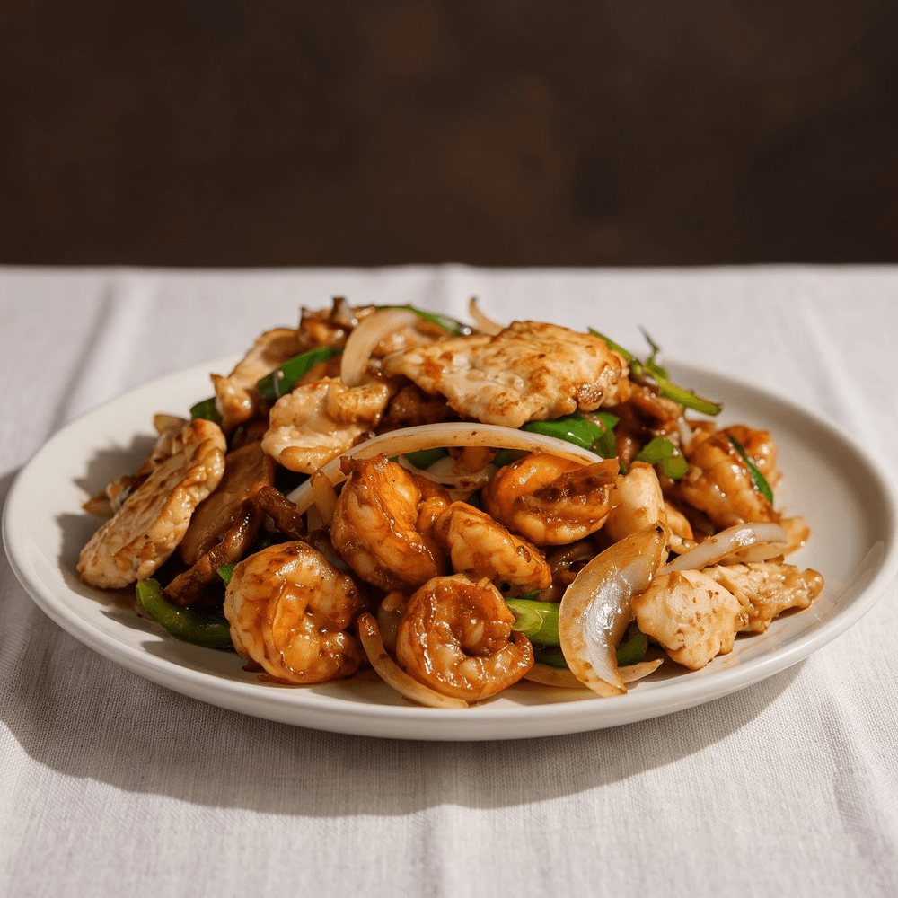 Pork, Chicken & Shrimp Scallion Specialty