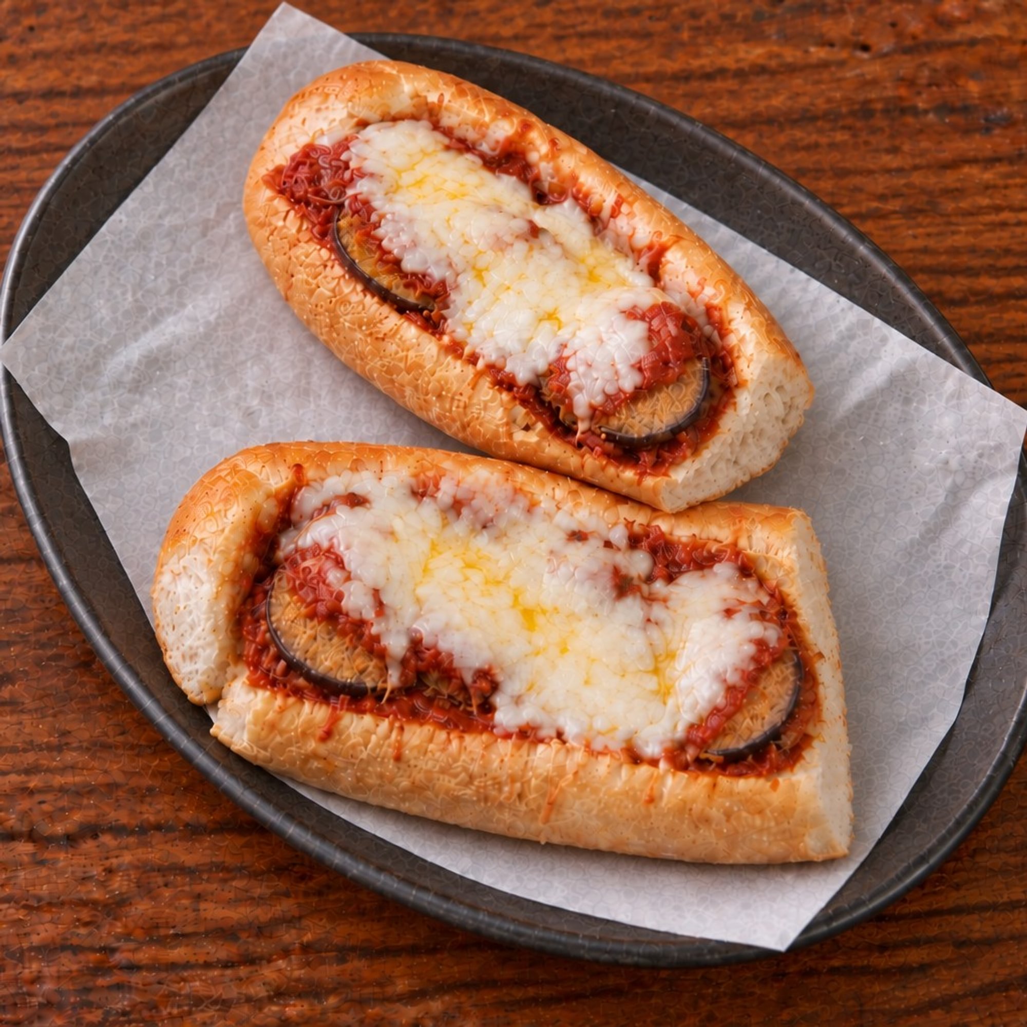 Eggplant parmigiana sub